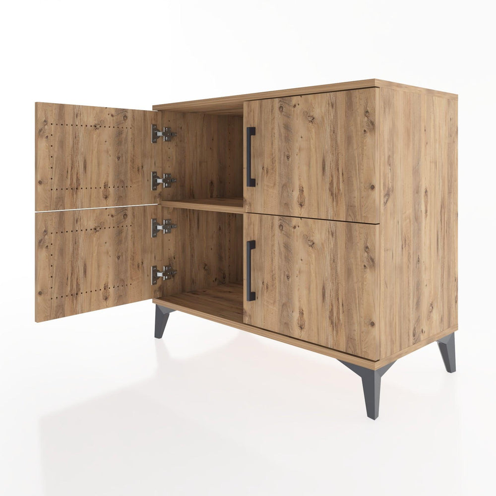 Woodntry Modüler Şifonyer Çam 88x44x68 cm Kapaklı K14-3