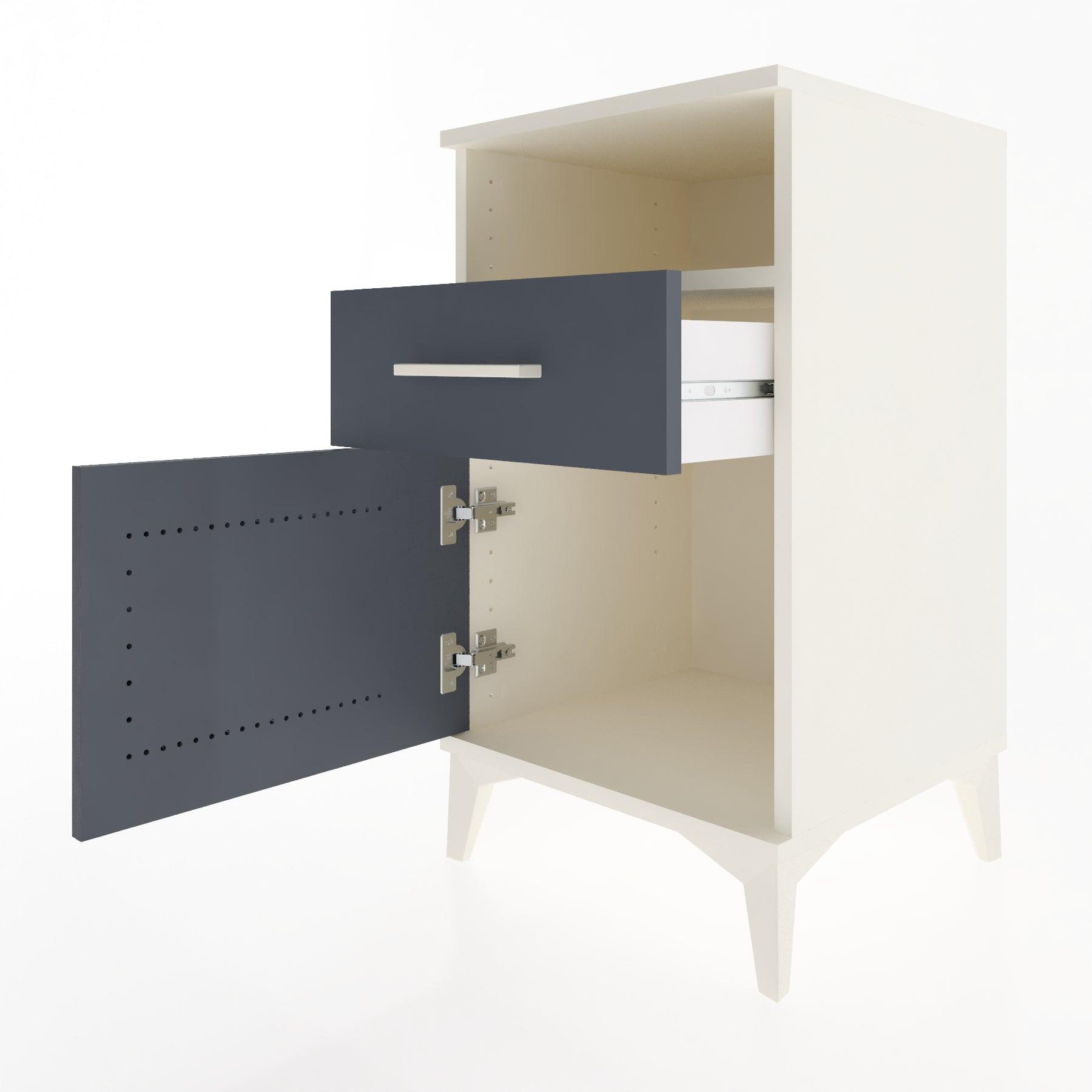 Woodntry Modular Nightstand Moonstone 44x44x68 cm Functional F15-1