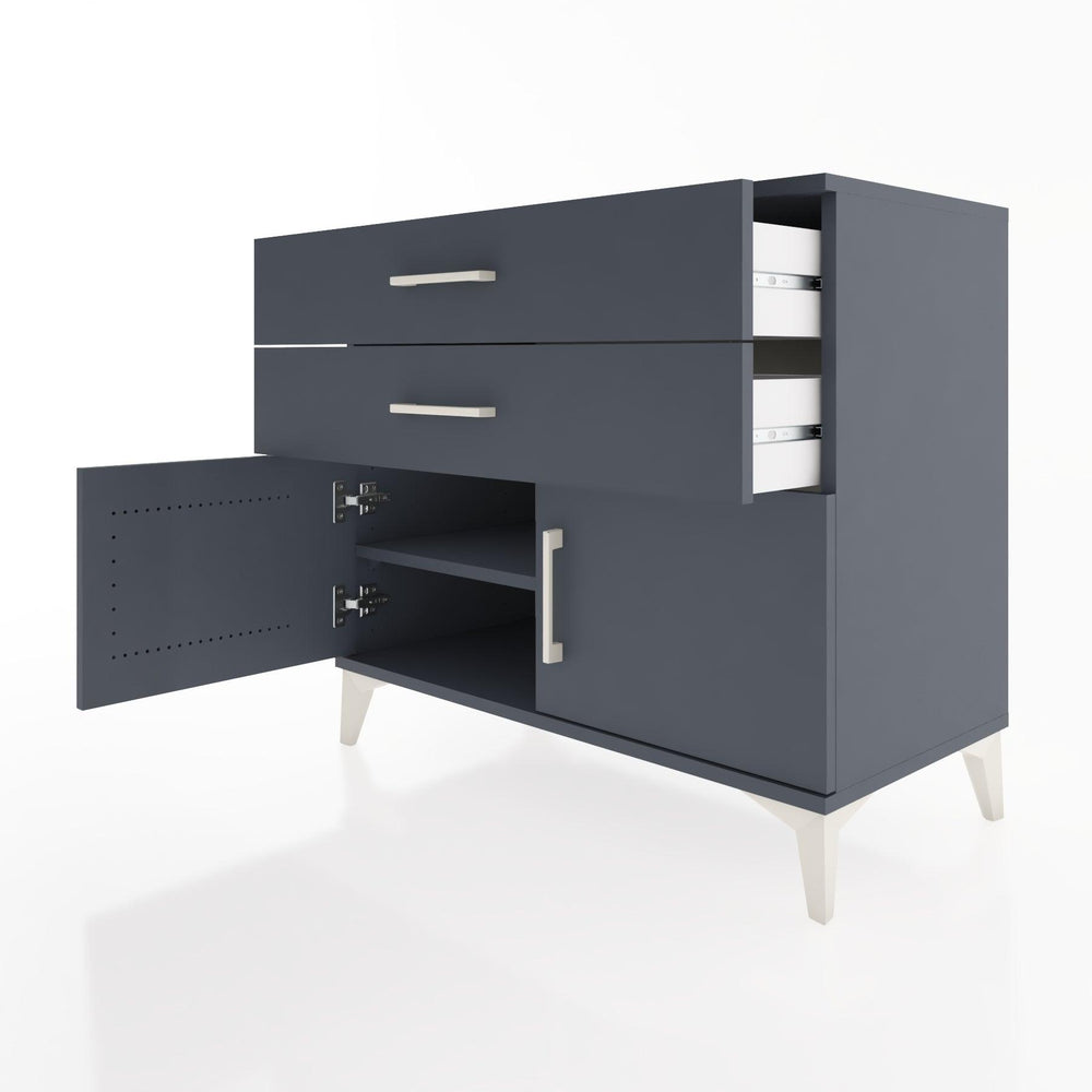 Woodntry Modular Dresser Anthracite 88x44x68 cm with Cover and Drawer KC15-2