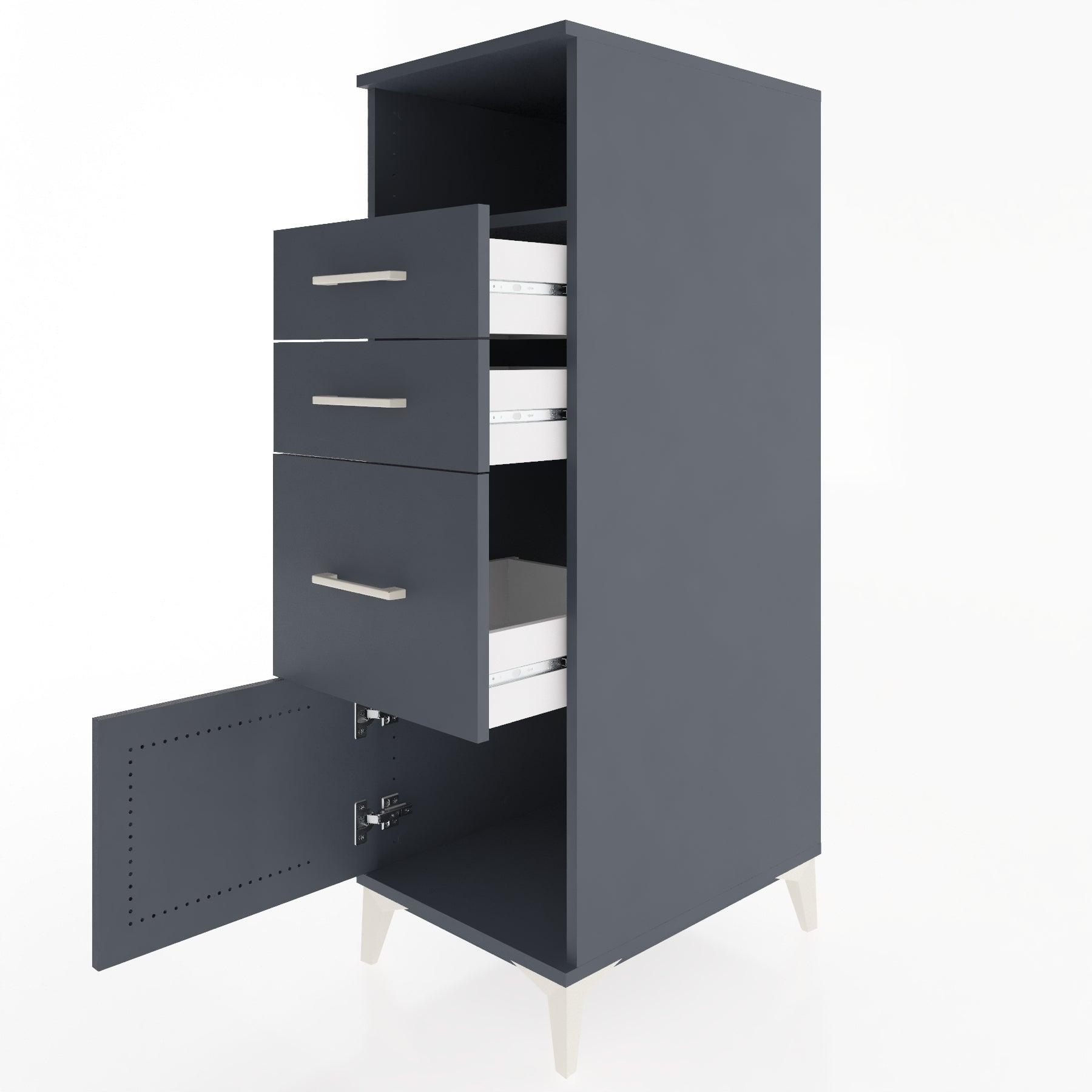 Woodntry Modular Cabinet Anthracite 44x59x122 cm Functional F115-2