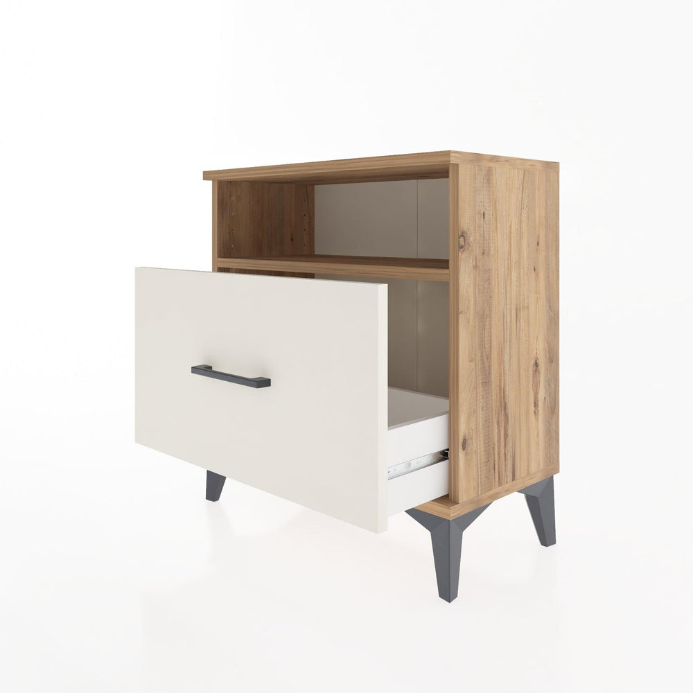Woodntry Modular Nightstand Pine 60x30x52 cm with Drawers and Shelves CR15-3