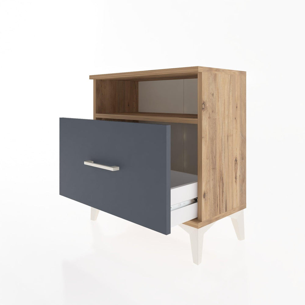 Woodntry Modular Nightstand Pine 60x30x52 cm with Drawers and Shelves CR15-3
