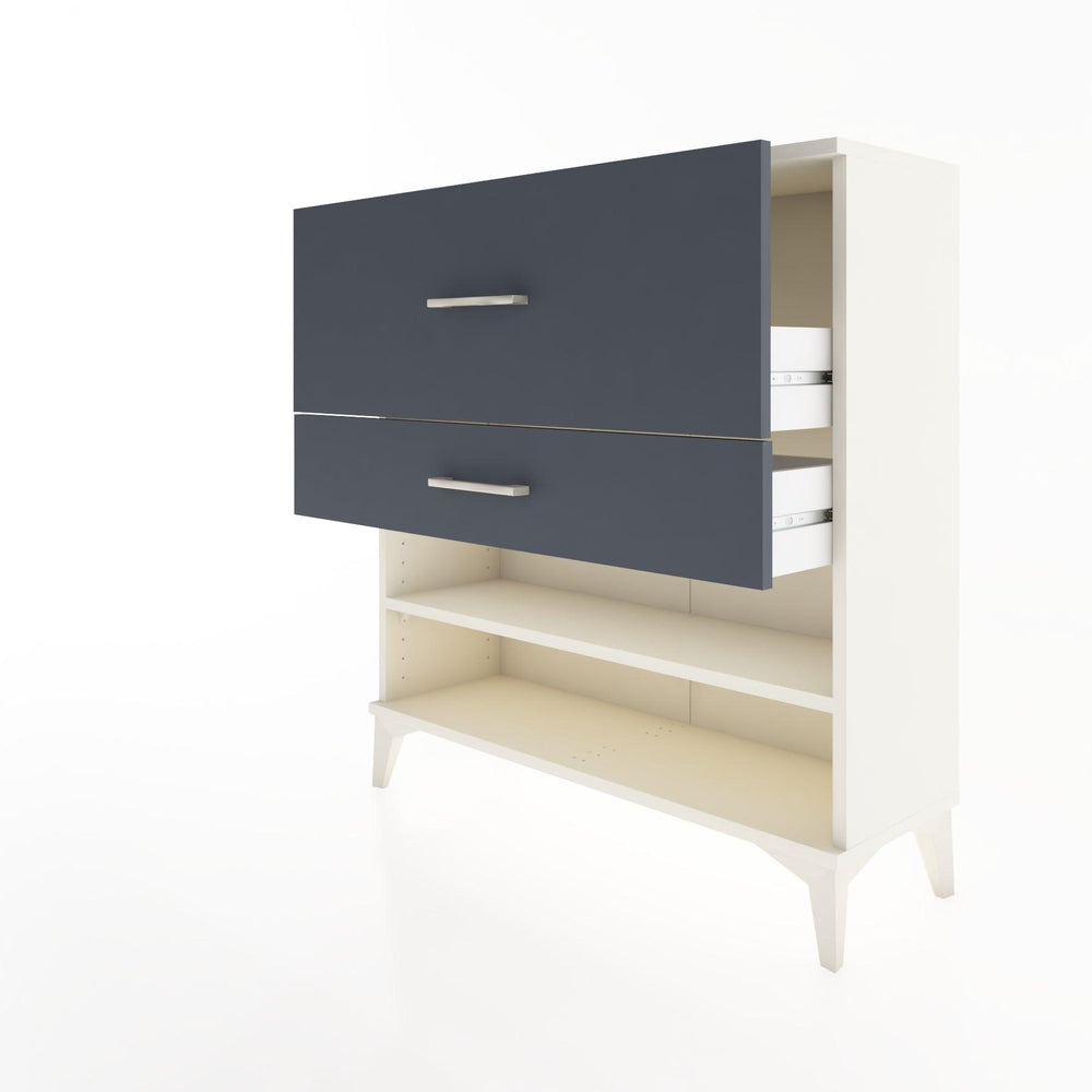 Woodntry Modular Dresser Moonstone 88x30x84 cm with Drawers and Shelves CR16-1