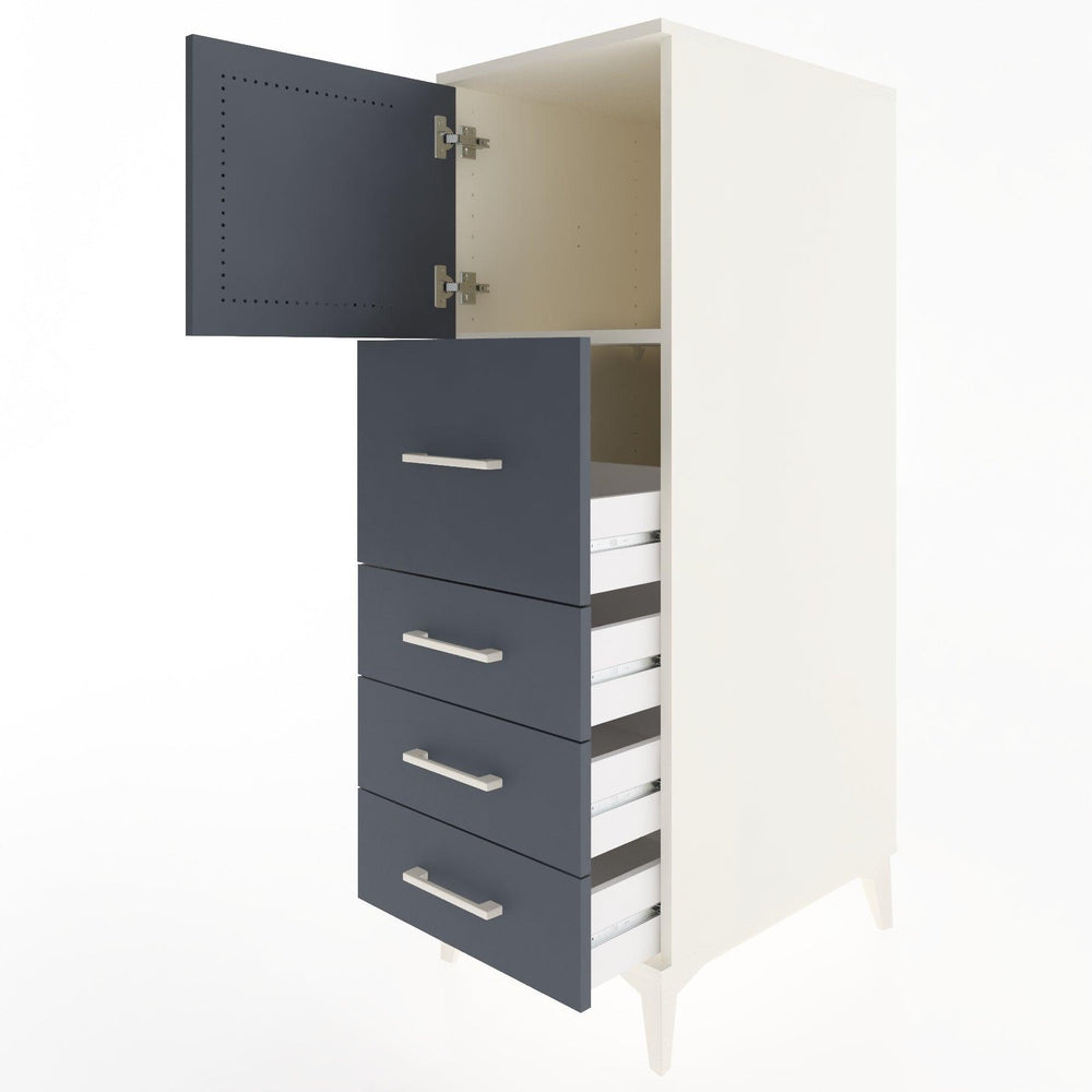 Woodntry Modüler Dolap Aytaşı 44x59x122 cm Kapaklı ve Çekmeceli KC16-1