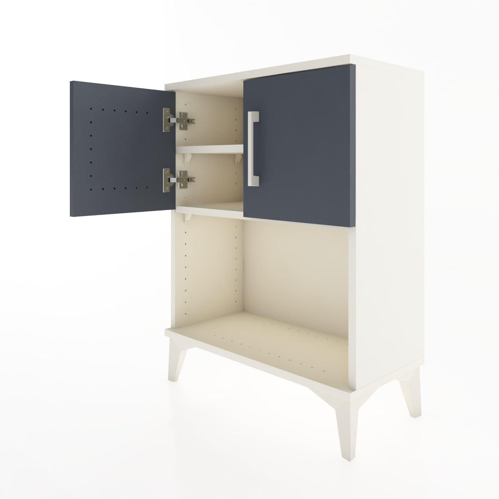 Woodntry Modular Nightstand Moonstone 60x30x68 cm with Cover and Shelf KR16-1