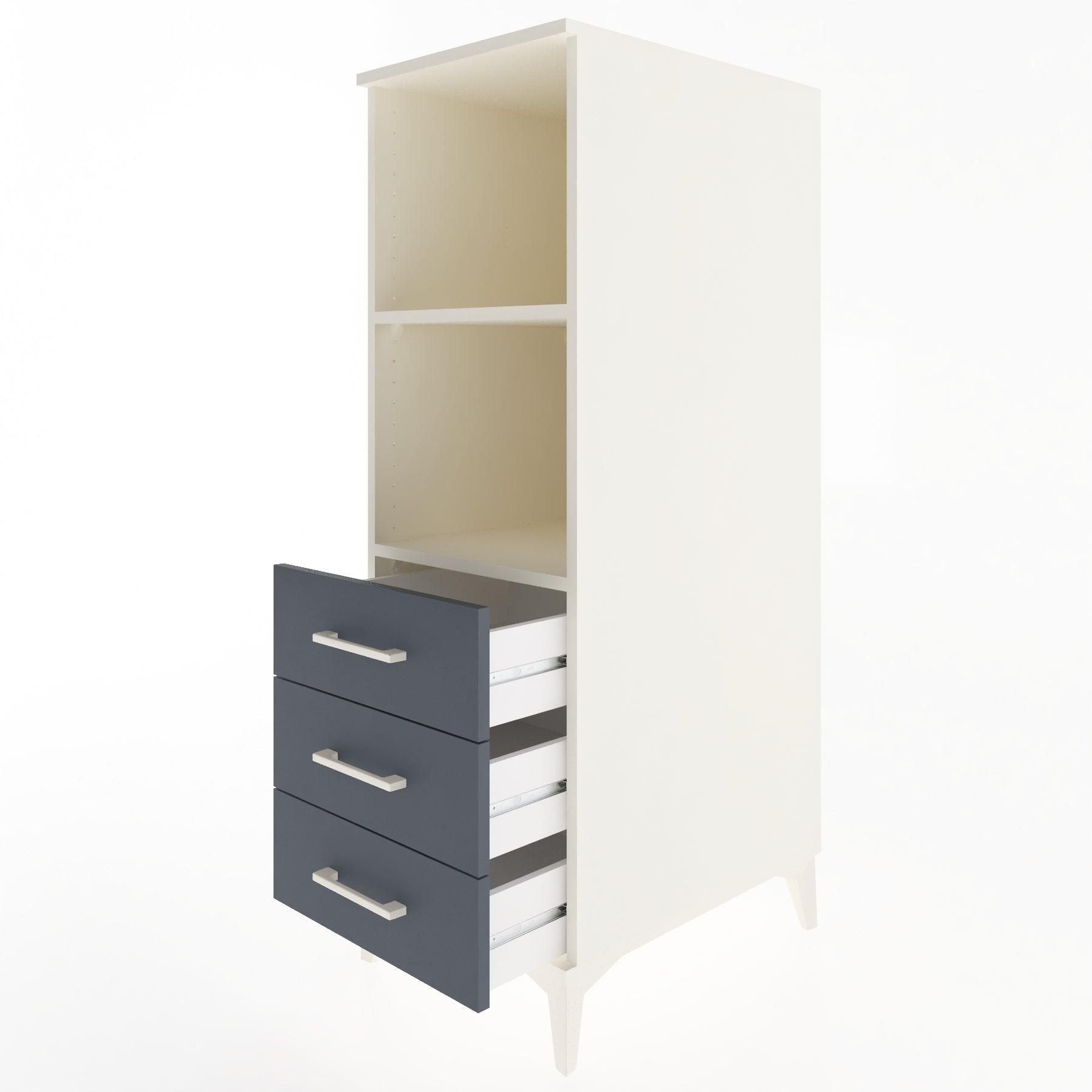Woodntry Modular Cabinet Moonstone 44x59x122 cm with Drawers and Shelves CR116-1