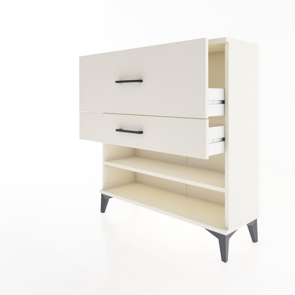 Woodntry Modular Dresser Moonstone 88x30x84 cm with Drawers and Shelves CR16-1