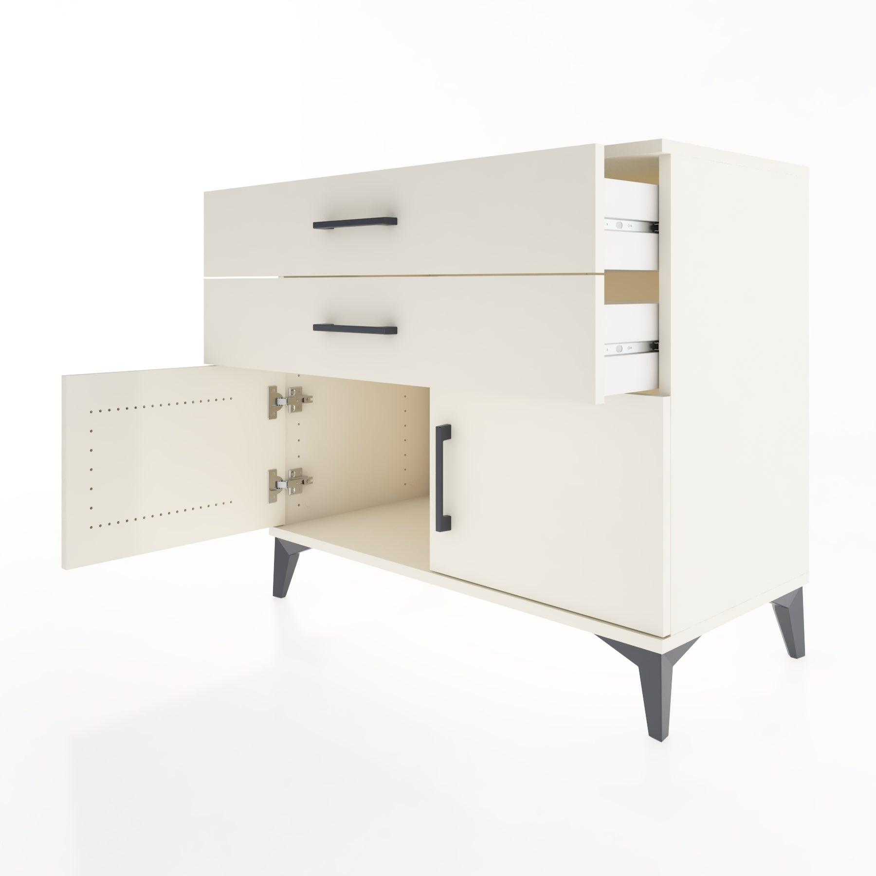 Woodntry Modüler Şifonyer Aytaşı 88x44x68 cm Kapaklı ve Çekmeceli KC16-1