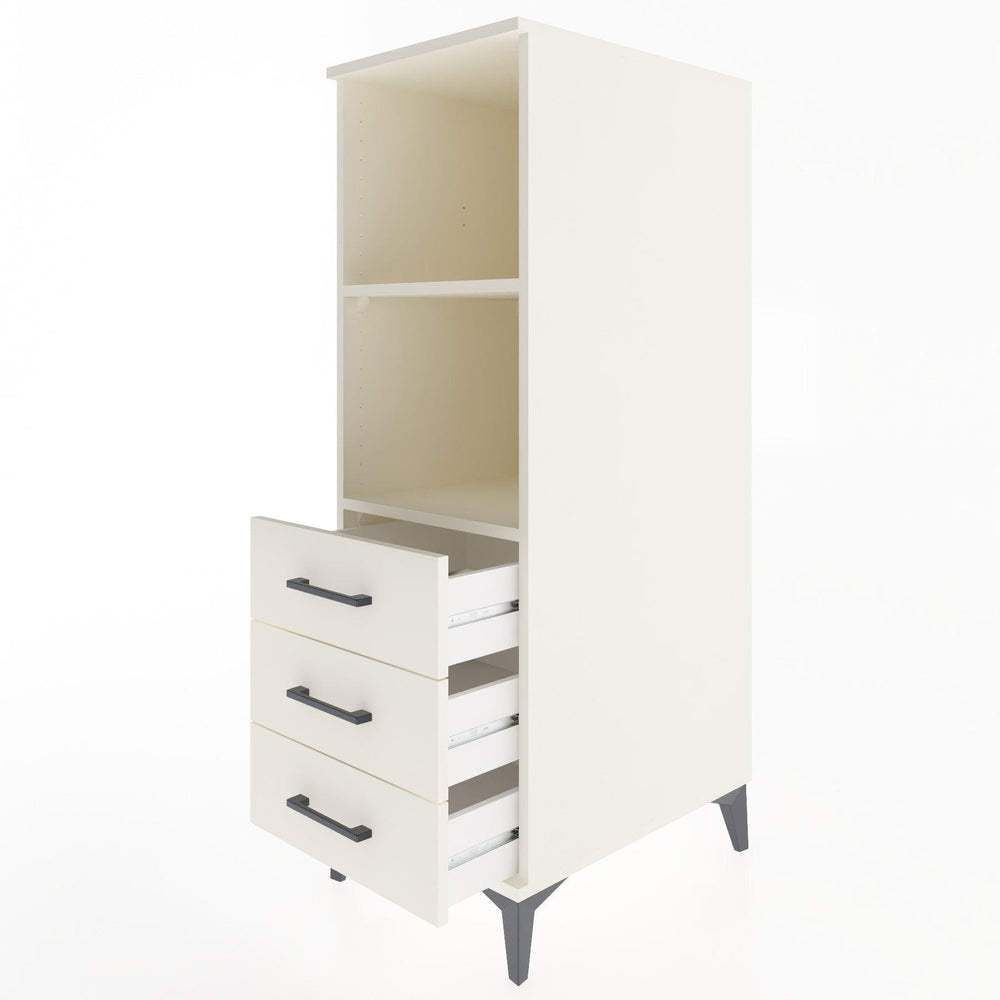 Woodntry Modüler Dolap Aytaşı 44x30x122 cm Çekmeceli ve Raflı CR116-1