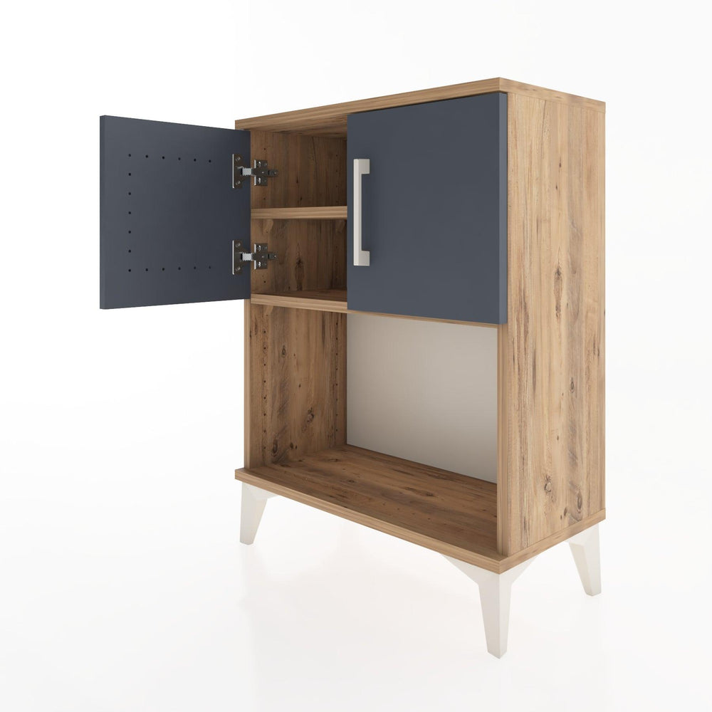 Woodntry Modular Nightstand Pine 60x30x68 cm with Cover and Shelf KR16-3