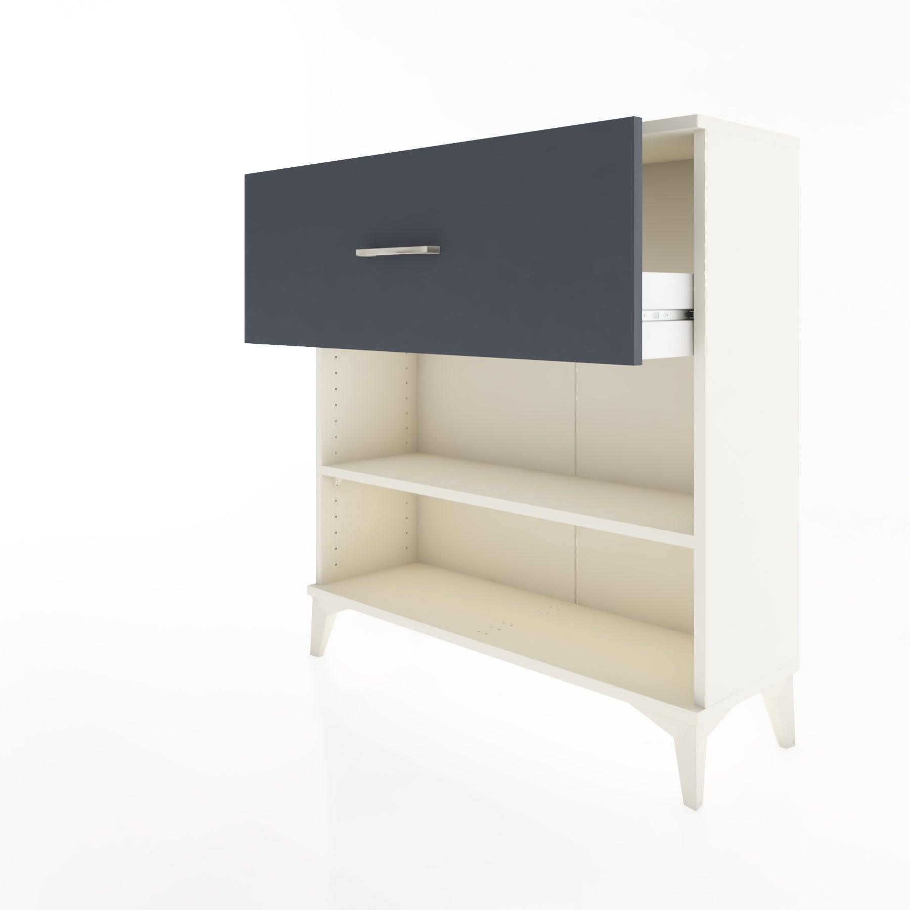 Woodntry Modular Dresser Moonstone 88x30x84 cm with Drawers and Shelves CR17-1