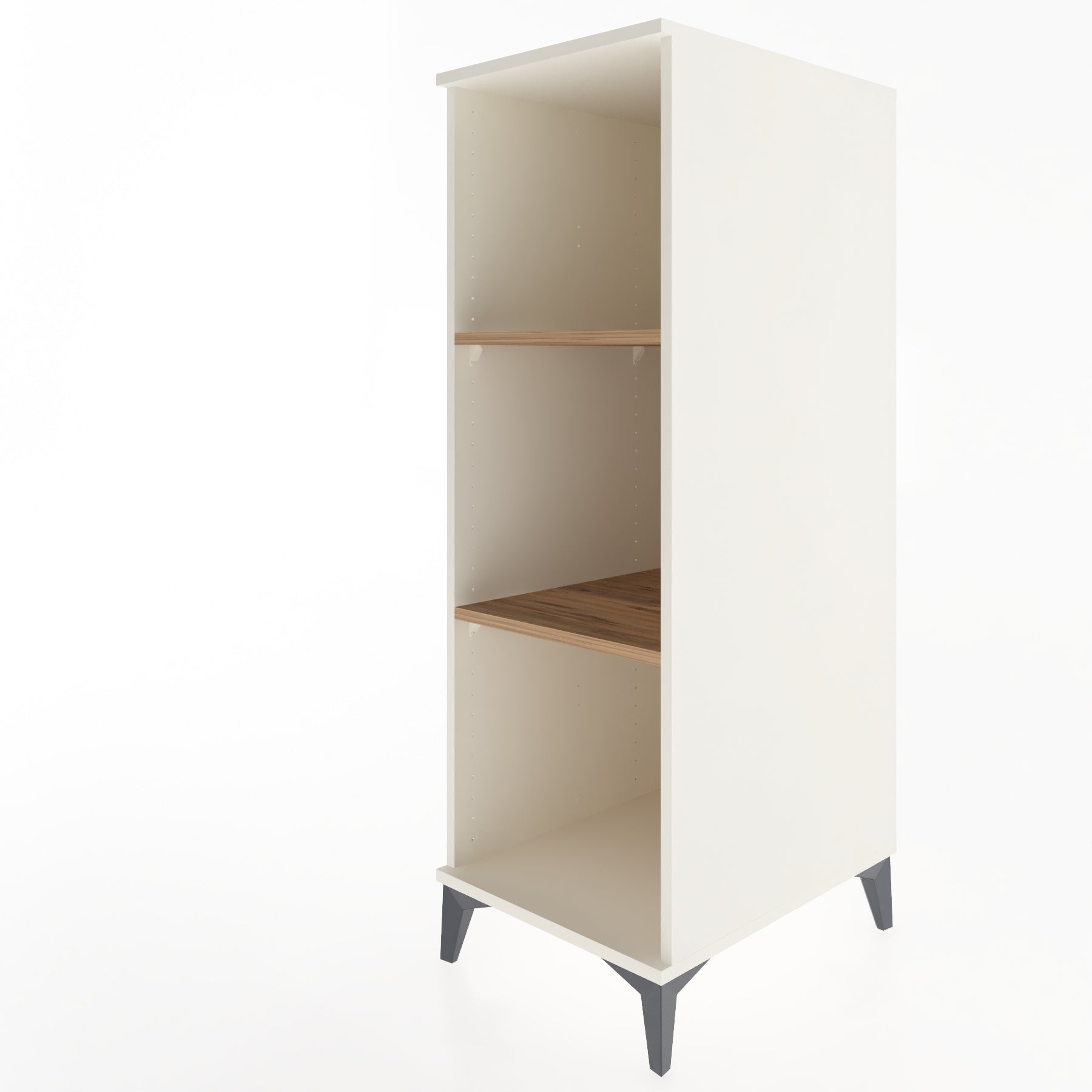 Woodntry Modular Cabinet Moonstone 44x59x122 cm with Shelves R67-1