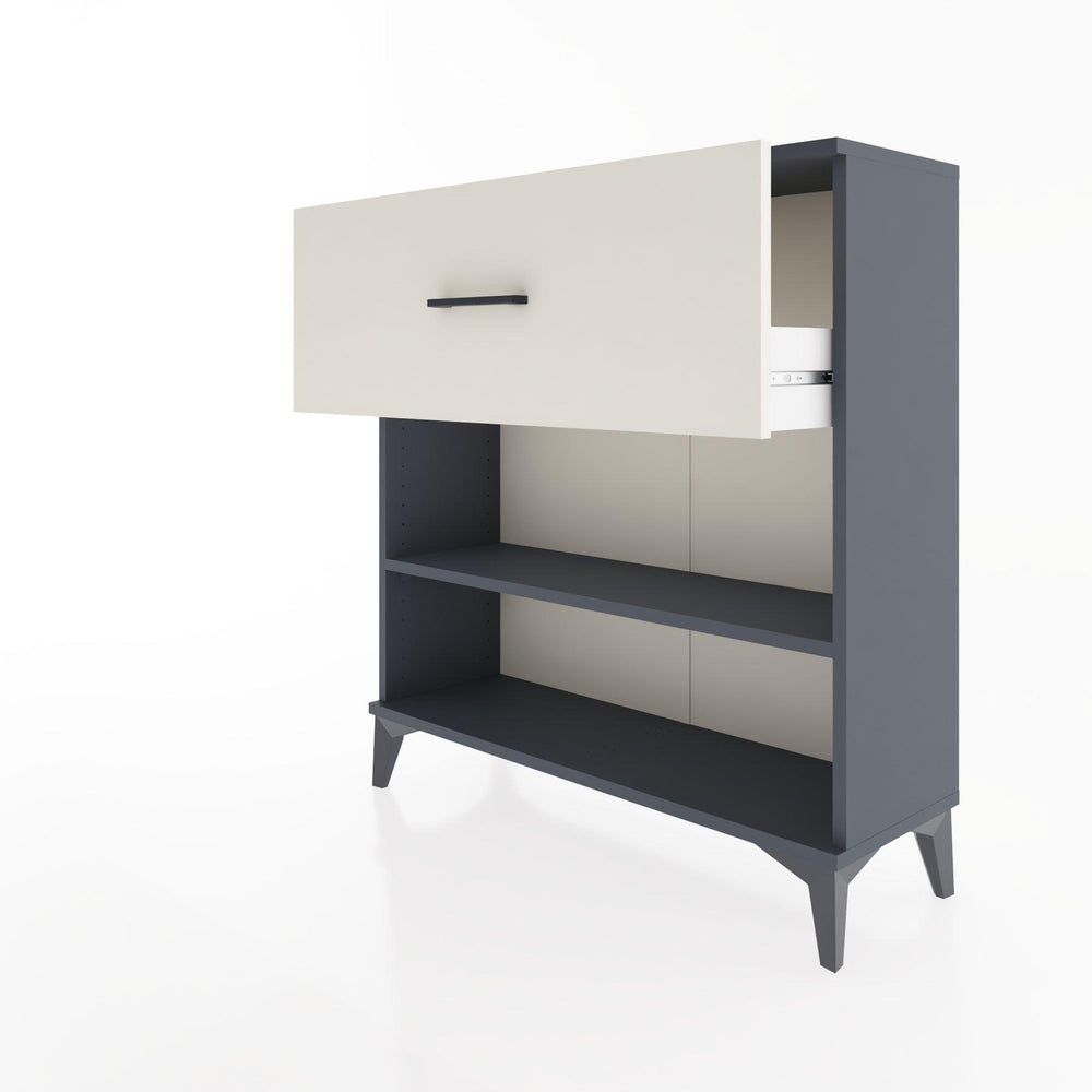 Woodntry Modular Dresser Anthracite 88x30x84 cm with Drawers and Shelves CR17-2