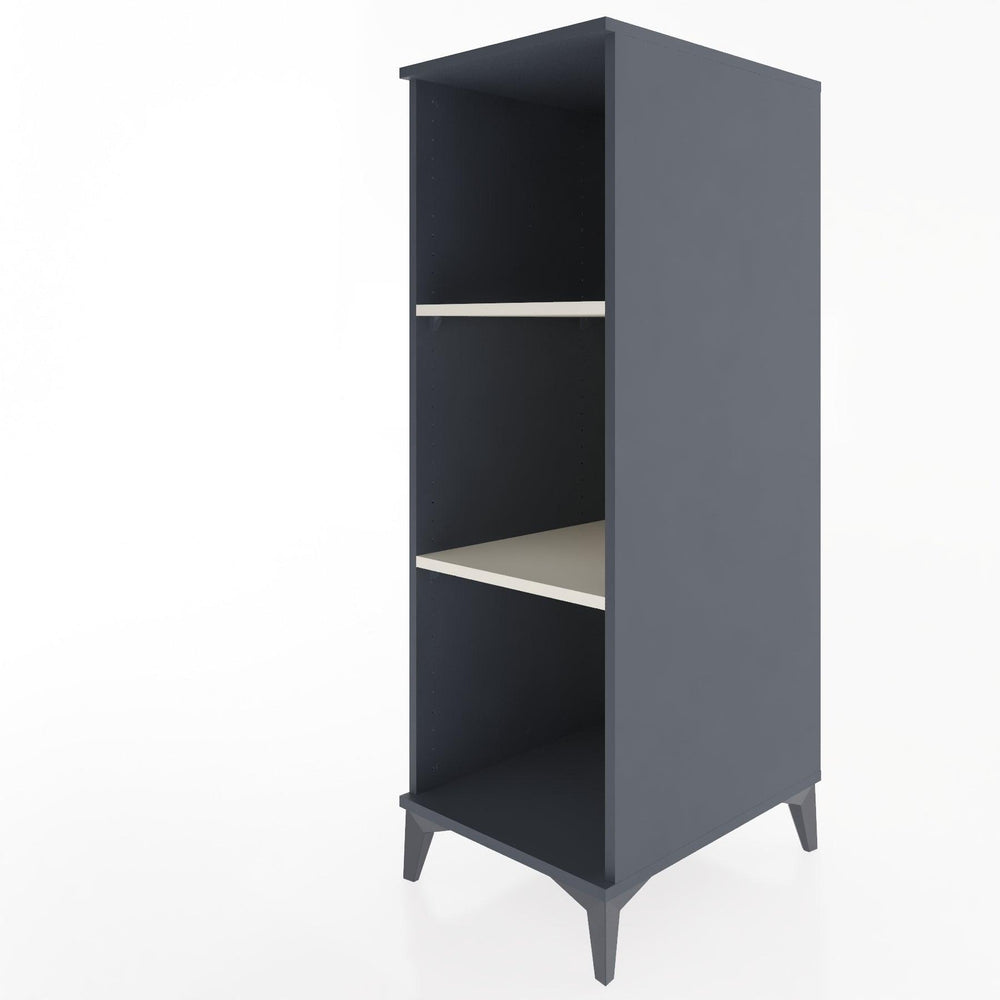 Woodntry Modüler Dolap Antrasit 44x30x122 cm Raflı R67-2