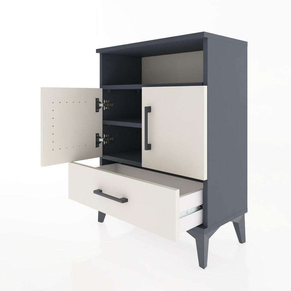 Woodntry Modular Nightstand Anthracite 60x30x68 cm Functional F17-2