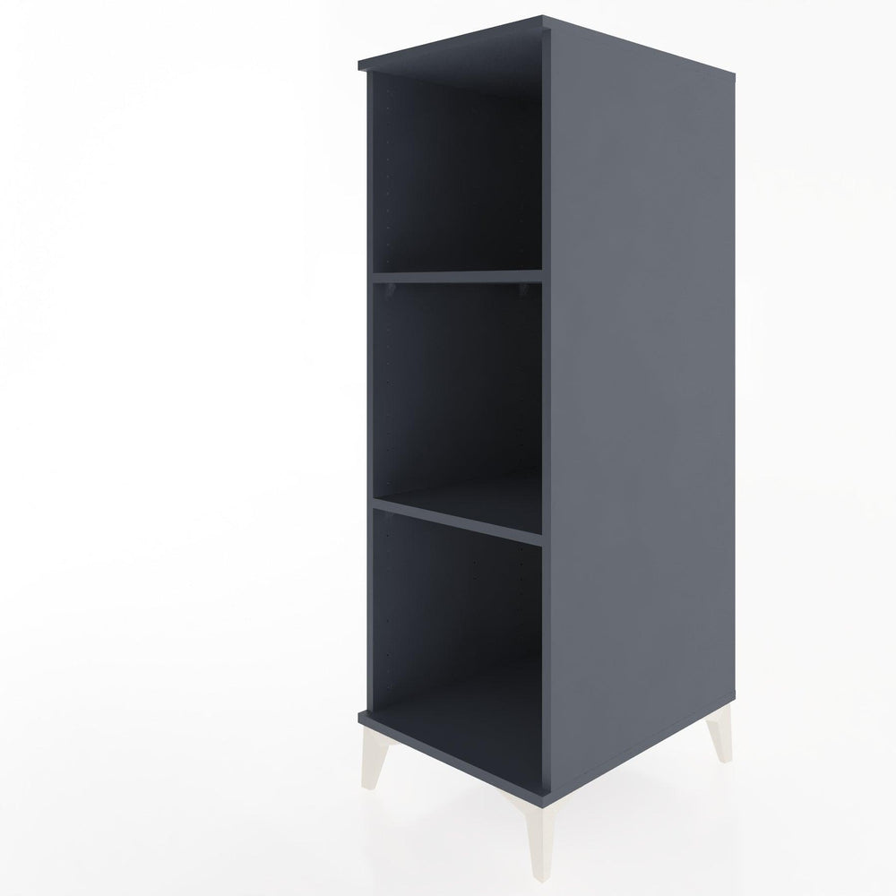 Woodntry Modüler Dolap Antrasit 44x30x122 cm Raflı R67-2