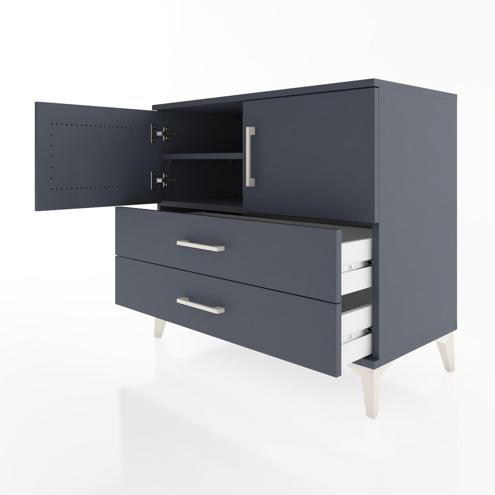 Woodntry Modular Dresser Anthracite 88x44x68 cm with Cover and Drawer KC17-2