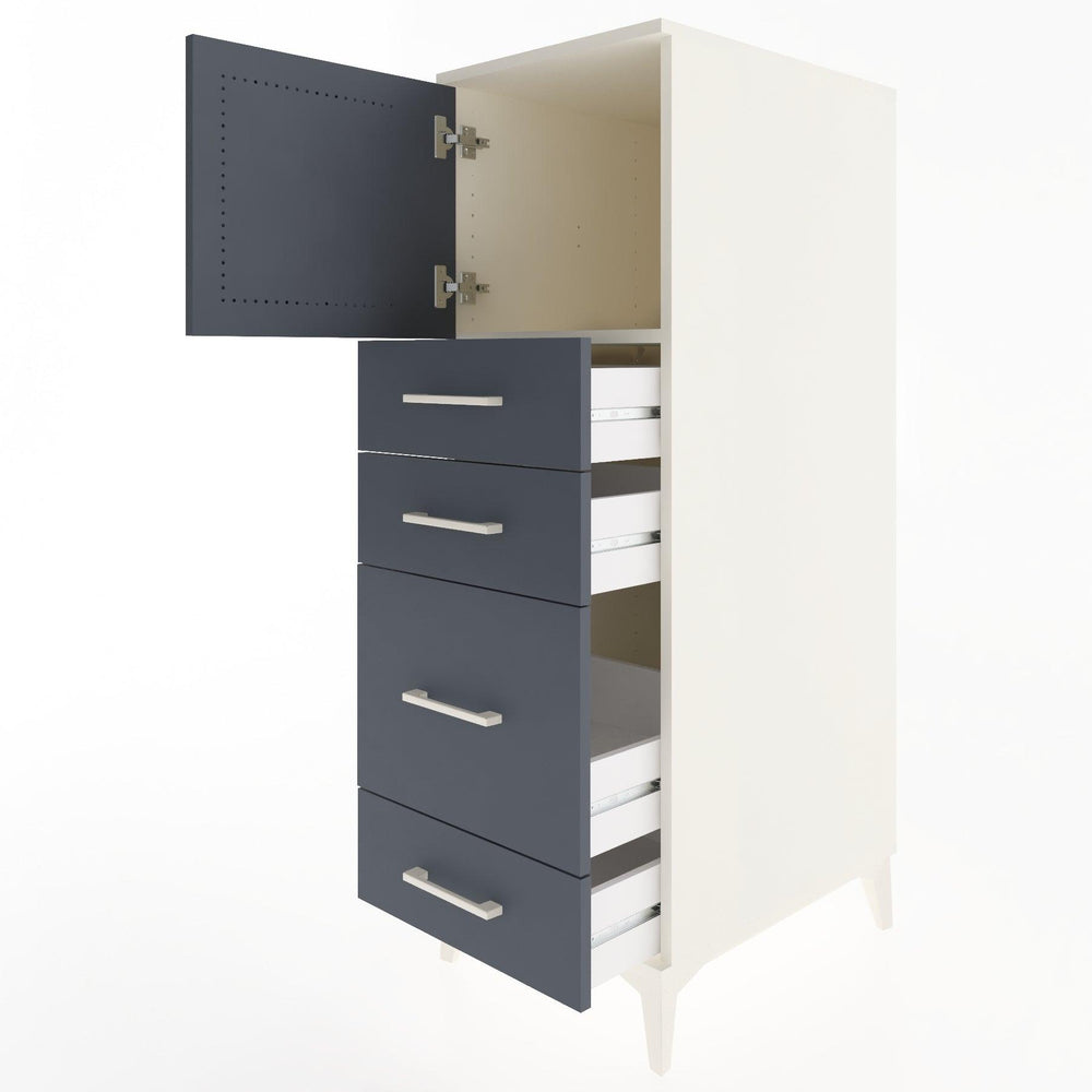 Woodntry Modüler Dolap Aytaşı 44x59x122 cm Kapaklı ve Çekmeceli KC18-1