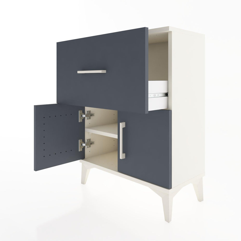 Woodntry Modular Nightstand Moonstone 60x30x68 cm with Cover and Drawer KC18-1