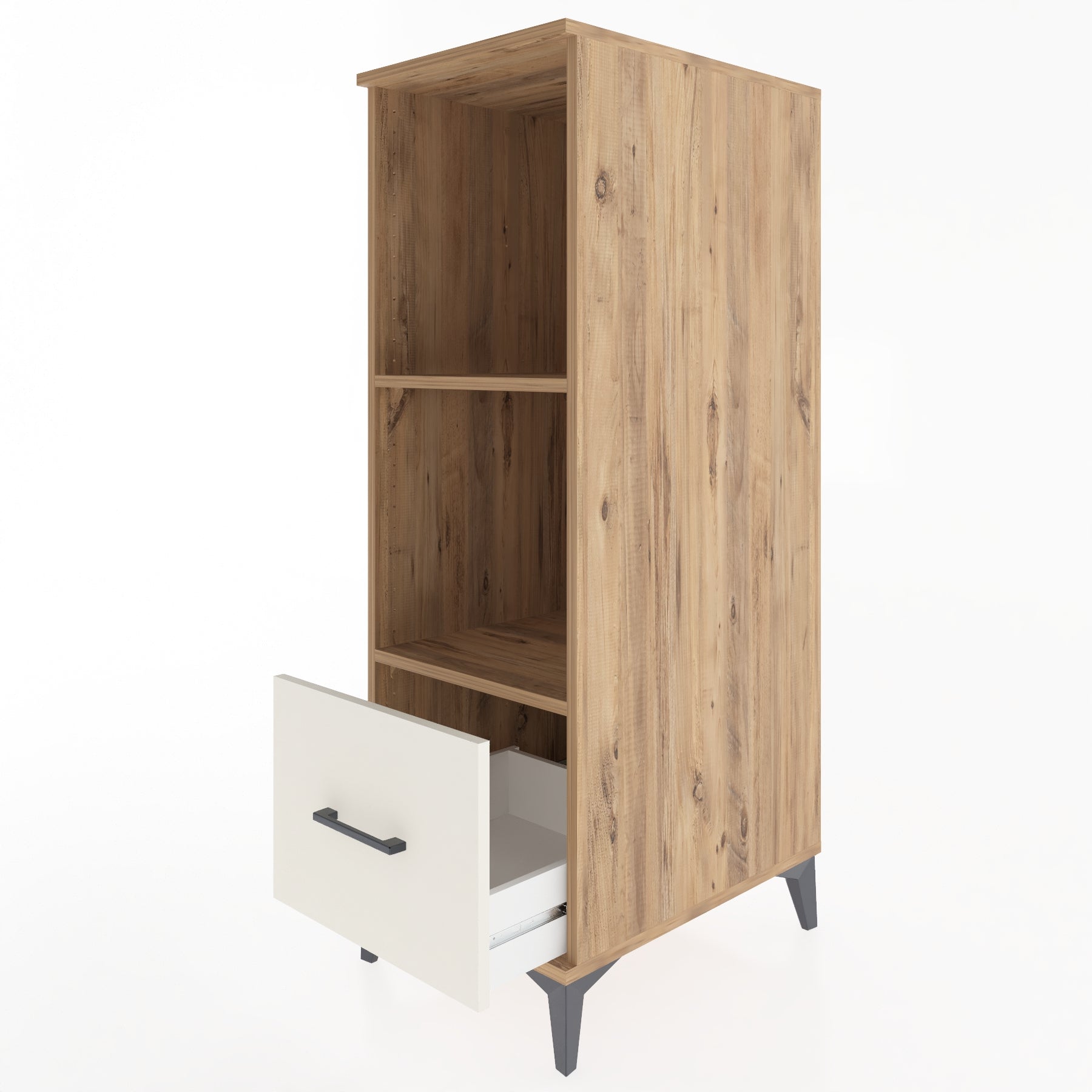 Woodntry Modular Cabinet Pine 44x59x122 cm with Drawers and Shelves CR68-3