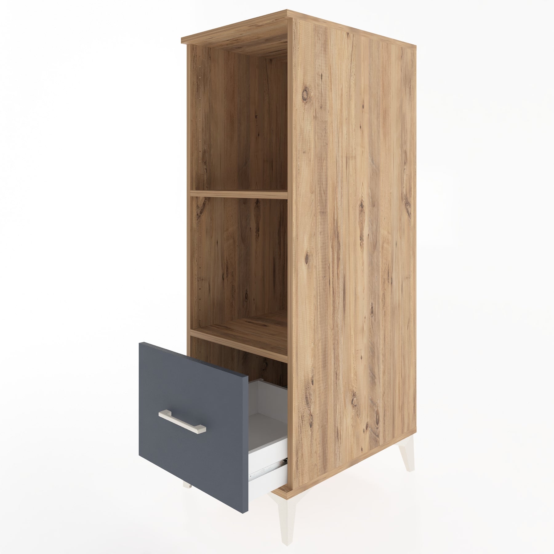 Woodntry Modular Cabinet Pine 44x59x122 cm with Drawers and Shelves CR68-3