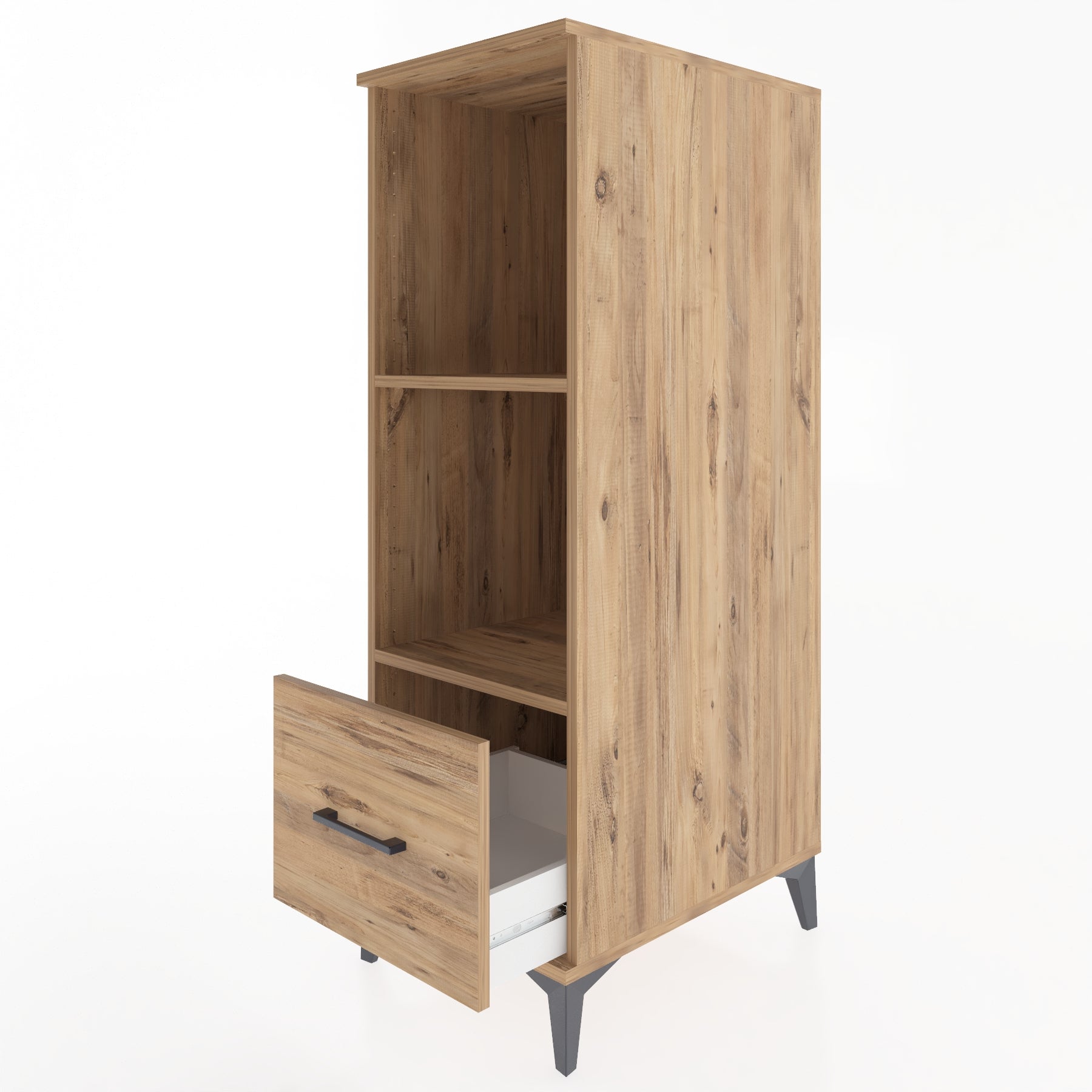 Woodntry Modular Cabinet Pine 44x59x122 cm with Drawers and Shelves CR68-3