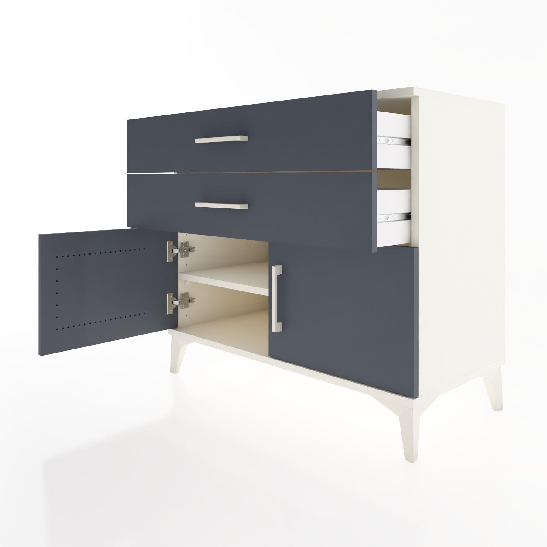 Woodntry Modüler Şifonyer Aytaşı 88x44x68 cm Kapaklı ve Çekmeceli KC19-1
