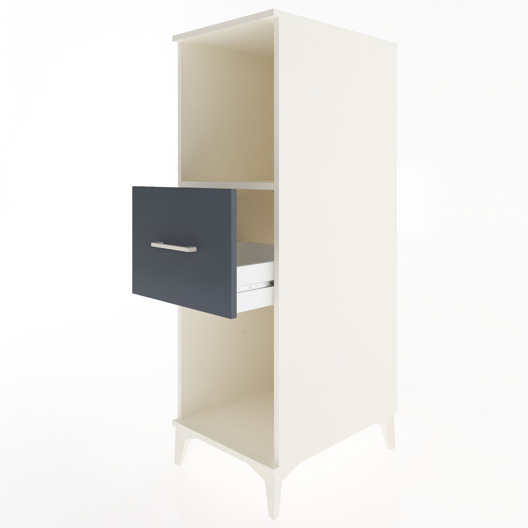 Woodntry Modular Cabinet Moonstone 44x59x122 cm with Drawers and Shelves CR69-1