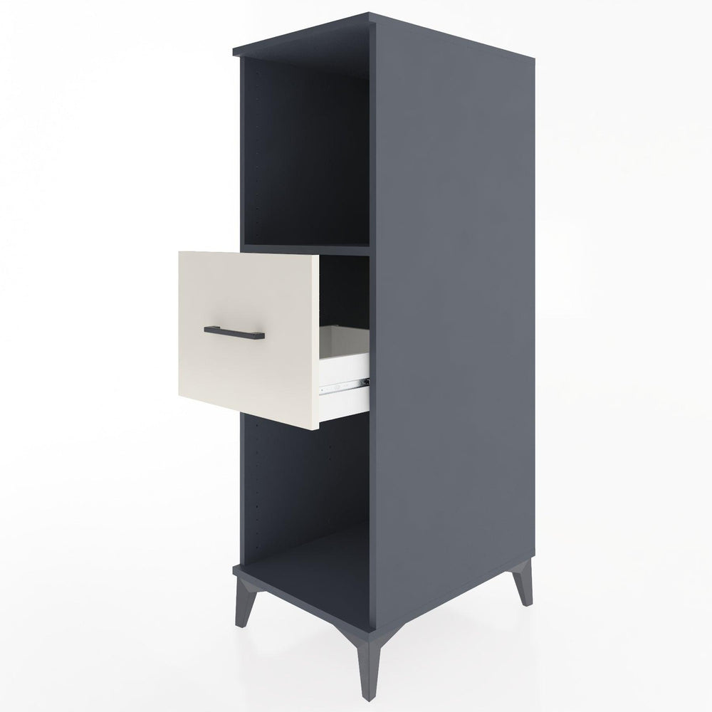 Woodntry Modular Cabinet Anthracite 44x30x122 cm with Drawers and Shelves CR69-2