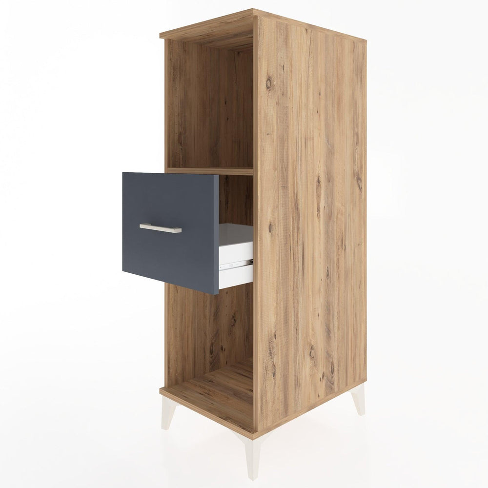 Woodntry Modular Cabinet Pine 44x30x122 cm with Drawers and Shelves CR69-3