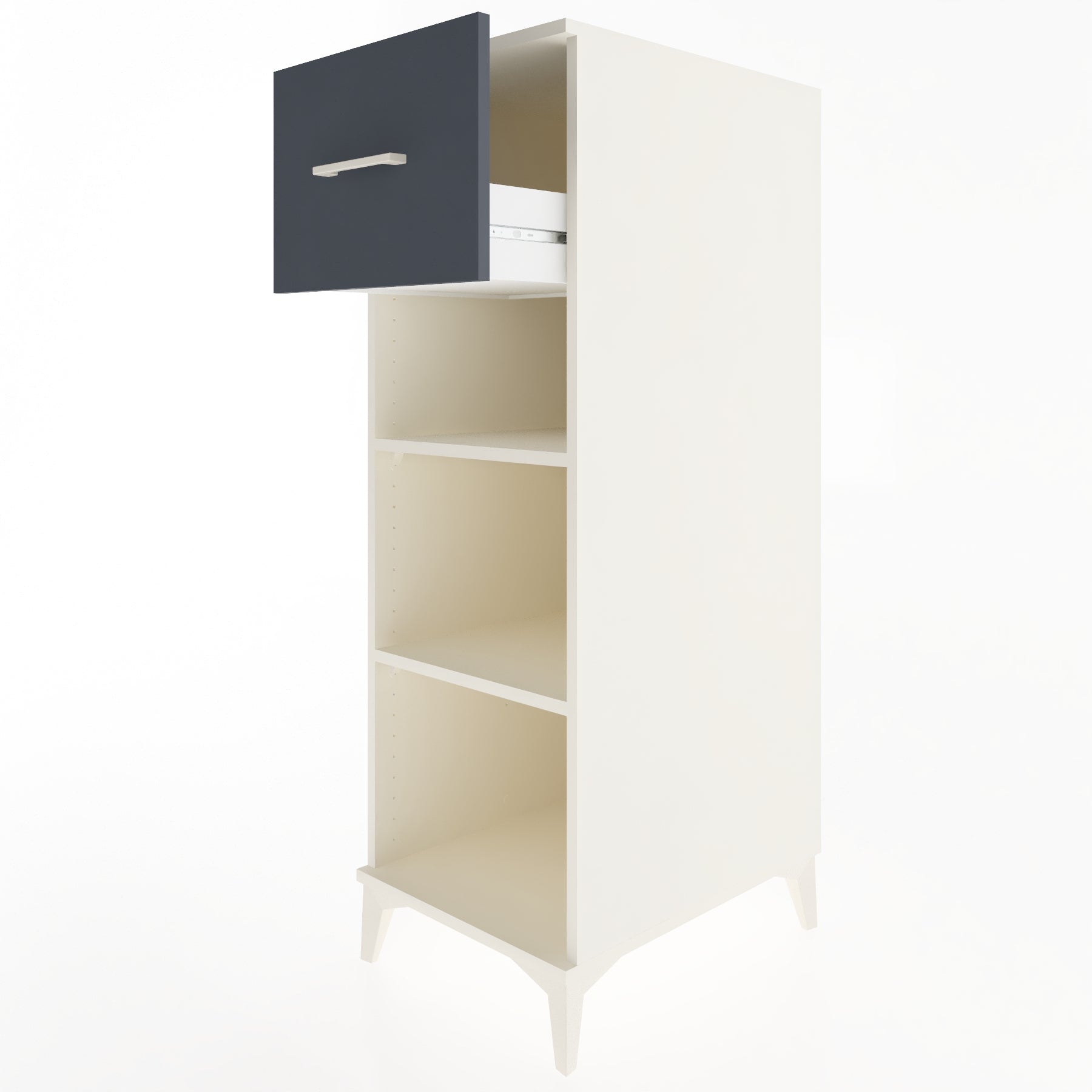 Woodntry Modular Cabinet Moonstone 44x59x122 cm with Drawers and Shelves CR70-1