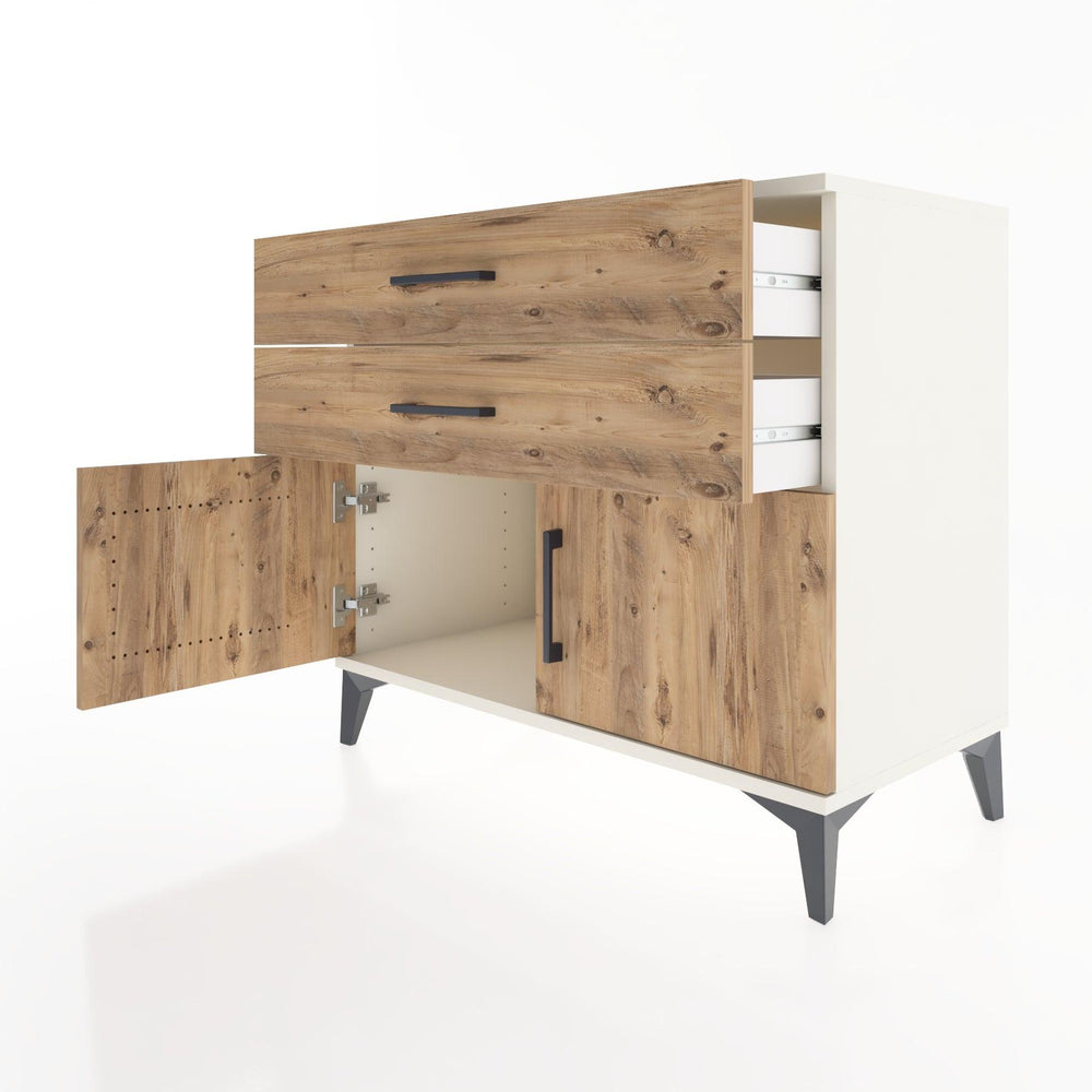 Woodntry Modüler Şifonyer Aytaşı 88x44x68 cm Kapaklı ve Çekmeceli KC20-1