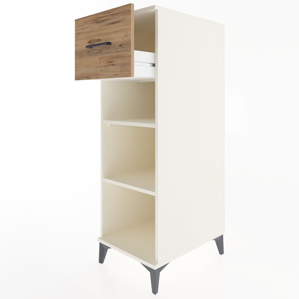 Woodntry Modular Cabinet Moonstone 44x30x122 cm with Drawers and Shelves CR70-1