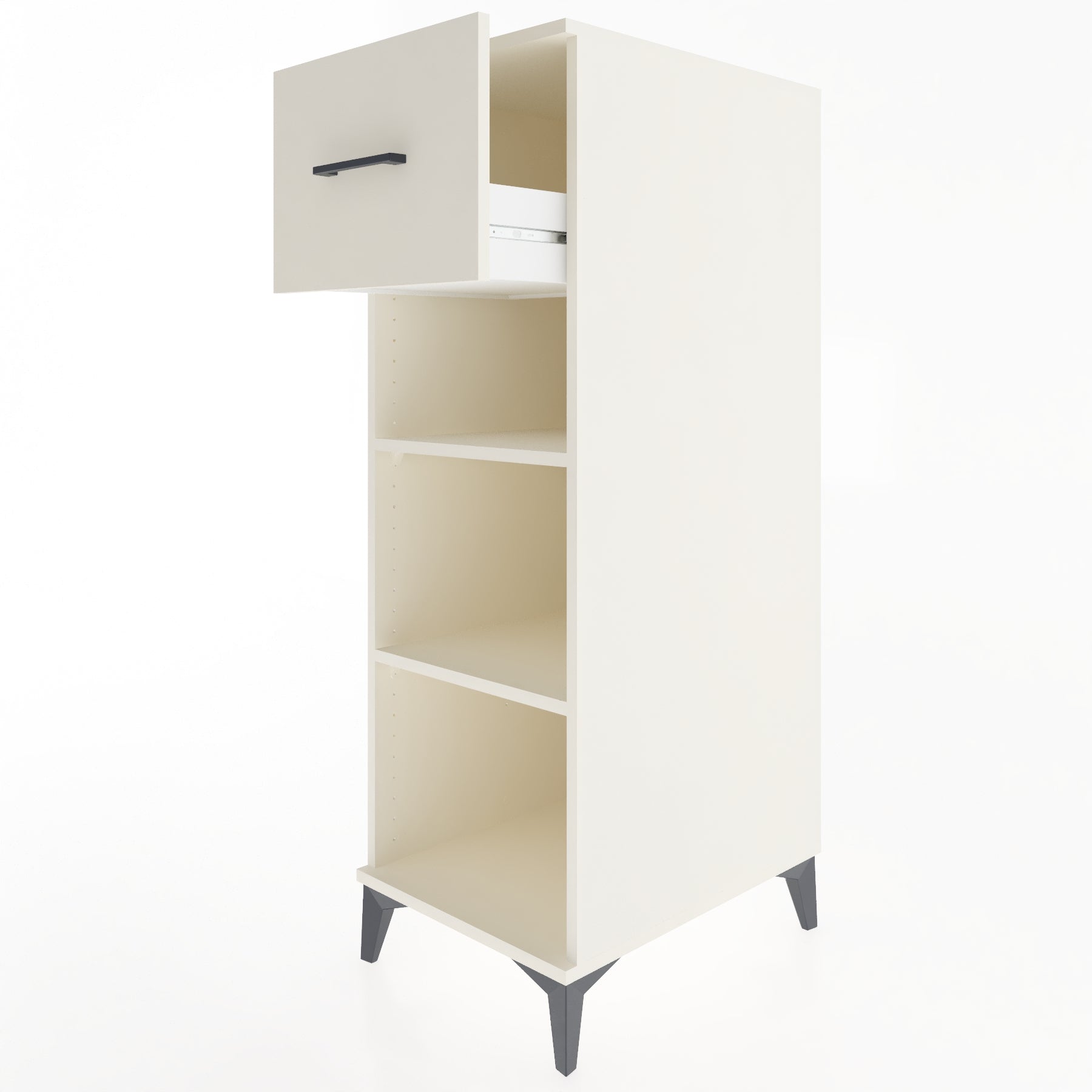 Woodntry Modular Cabinet Moonstone 44x59x122 cm with Drawers and Shelves CR70-1