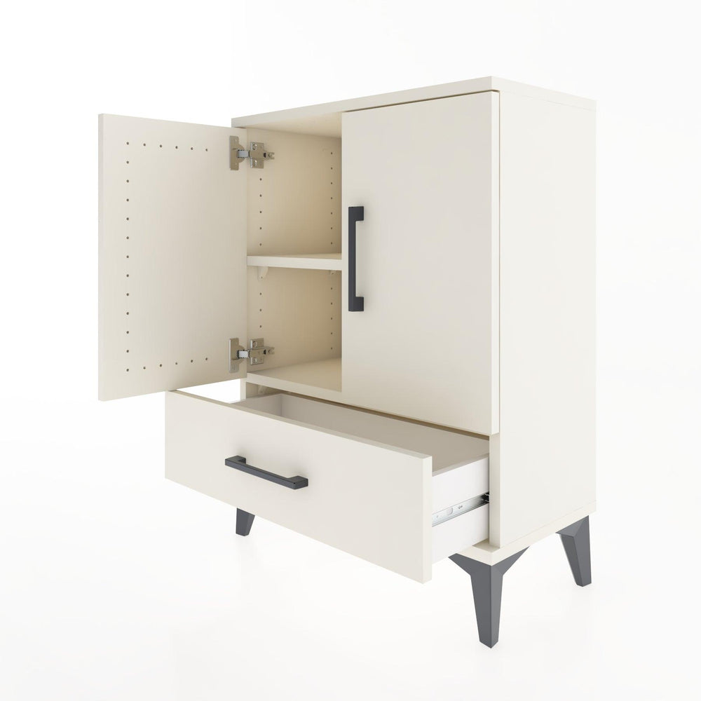 Woodntry Modüler Komodin Aytaşı 60x30x68 cm Kapaklı ve Çekmeceli KC20-1