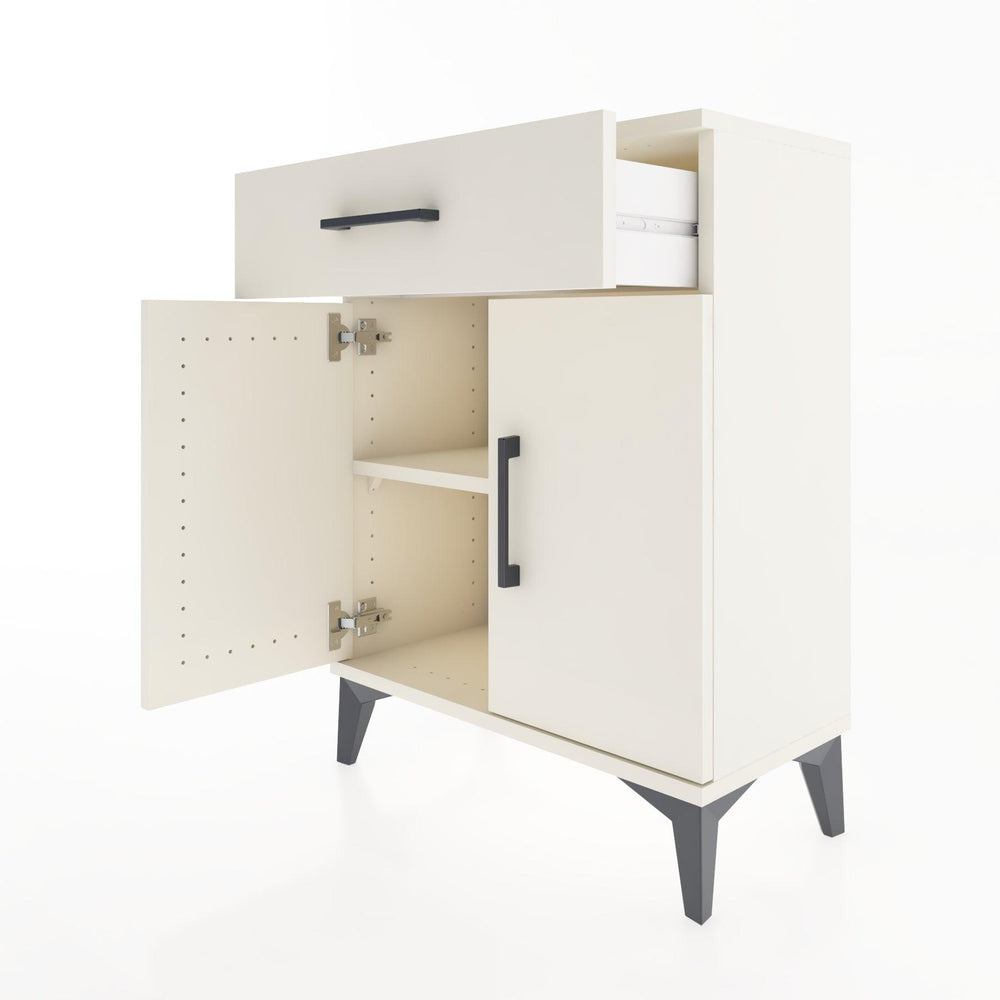 Woodntry Modular Nightstand Moonstone 60x30x68 cm with Cover and Drawer KC21-1