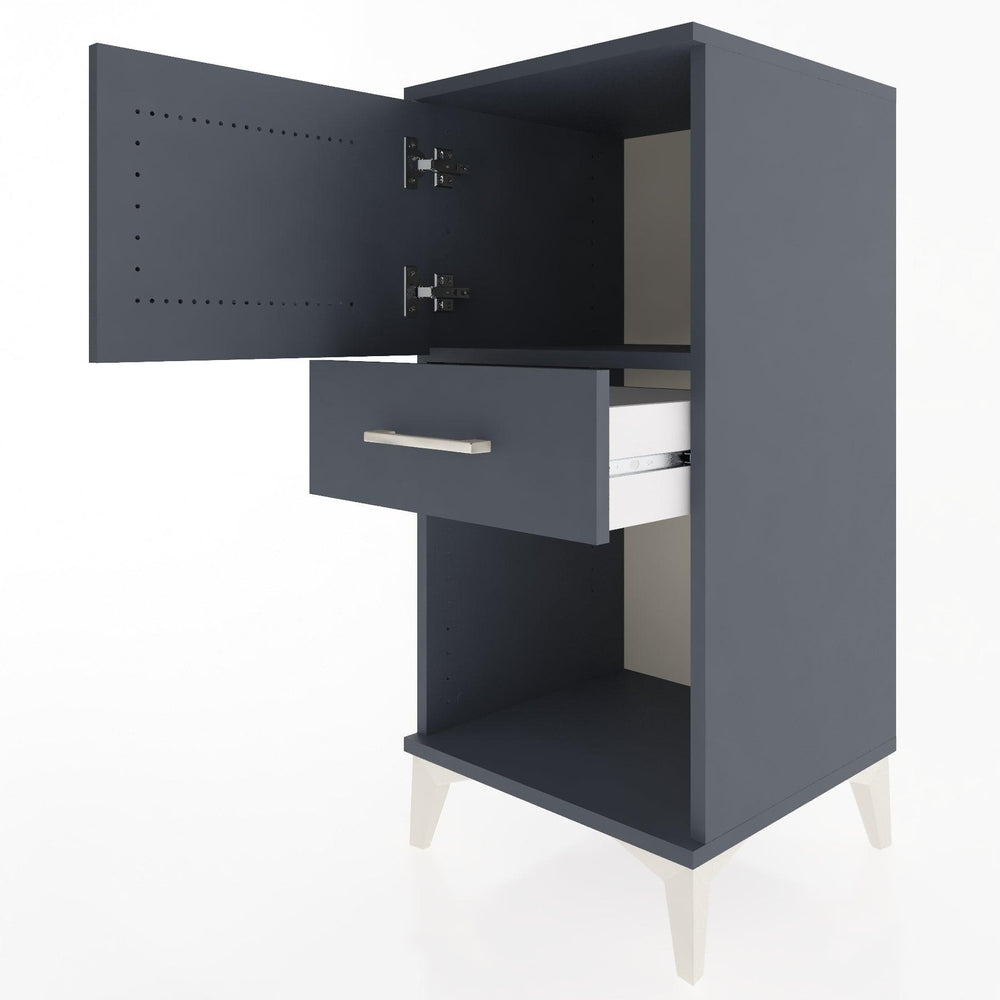 Woodntry Modular Nightstand Anthracite 44x44x84 cm Functional F43-2