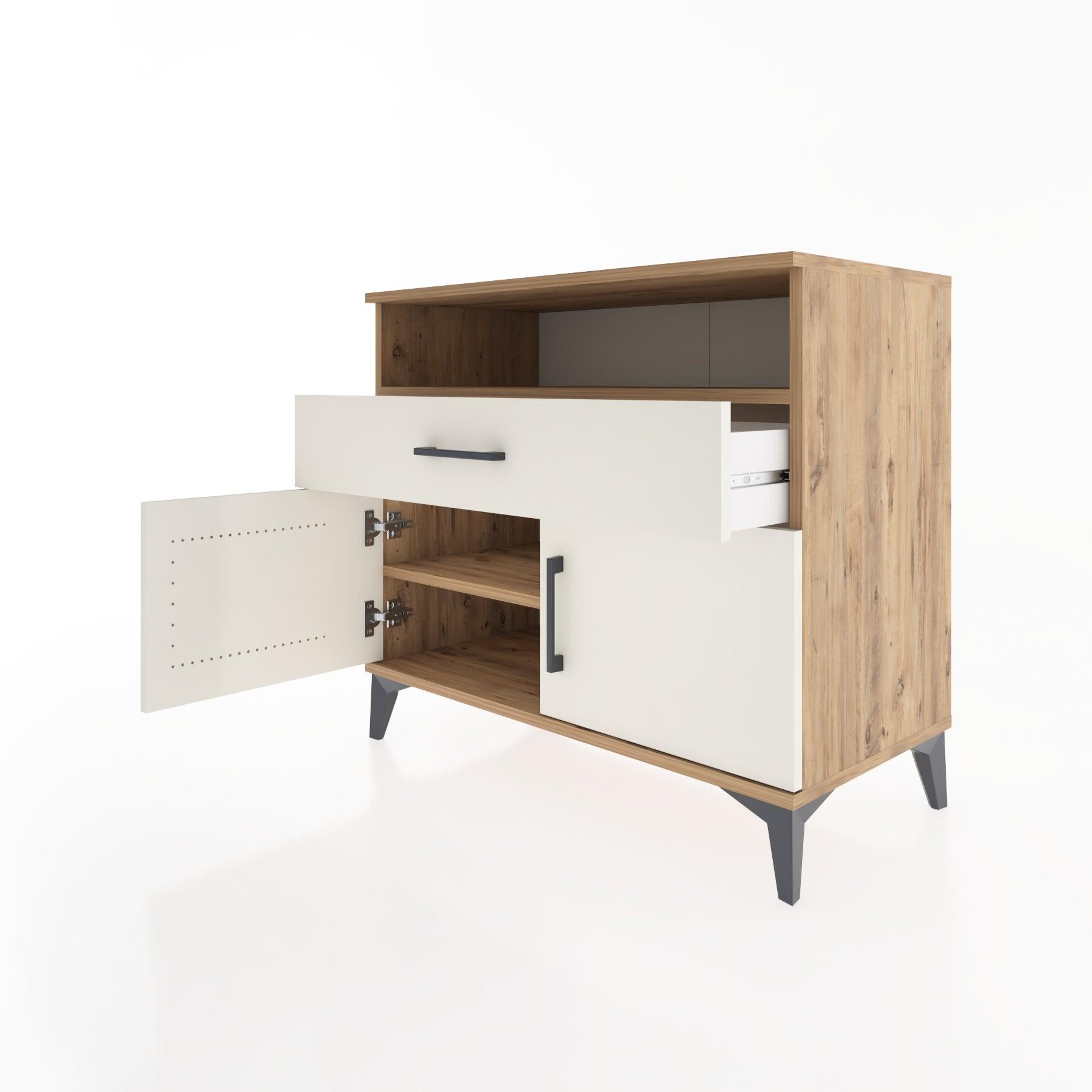 Woodntry Modüler Şifonyer Çam 88x44x68 cm Fonksiyonel F21-3