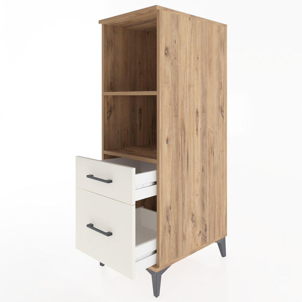 Woodntry Modular Cabinet Pine 44x30x122 cm with Drawers and Shelves CR71-3