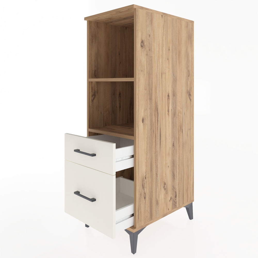 Woodntry Modular Cabinet Pine 44x59x122 cm with Drawers and Shelves CR71-3