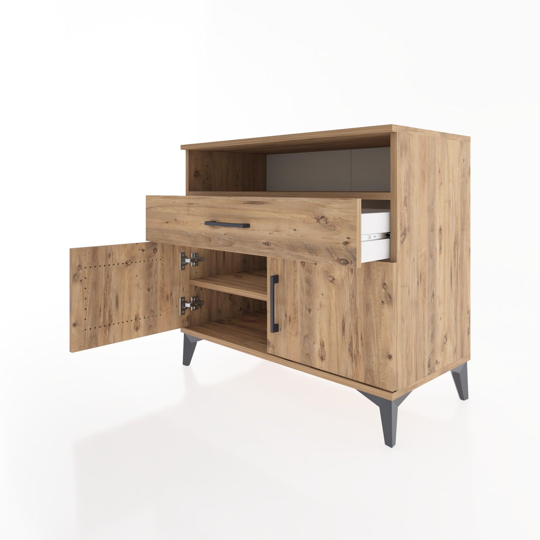 Woodntry Modüler Şifonyer Çam 88x44x68 cm Fonksiyonel F21-3