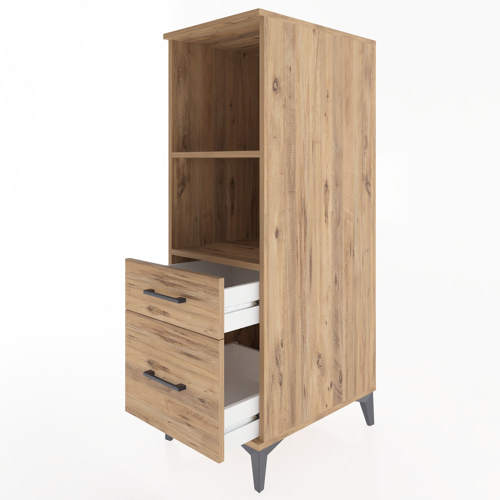 Woodntry Modular Cabinet Pine 44x59x122 cm with Drawers and Shelves CR71-3