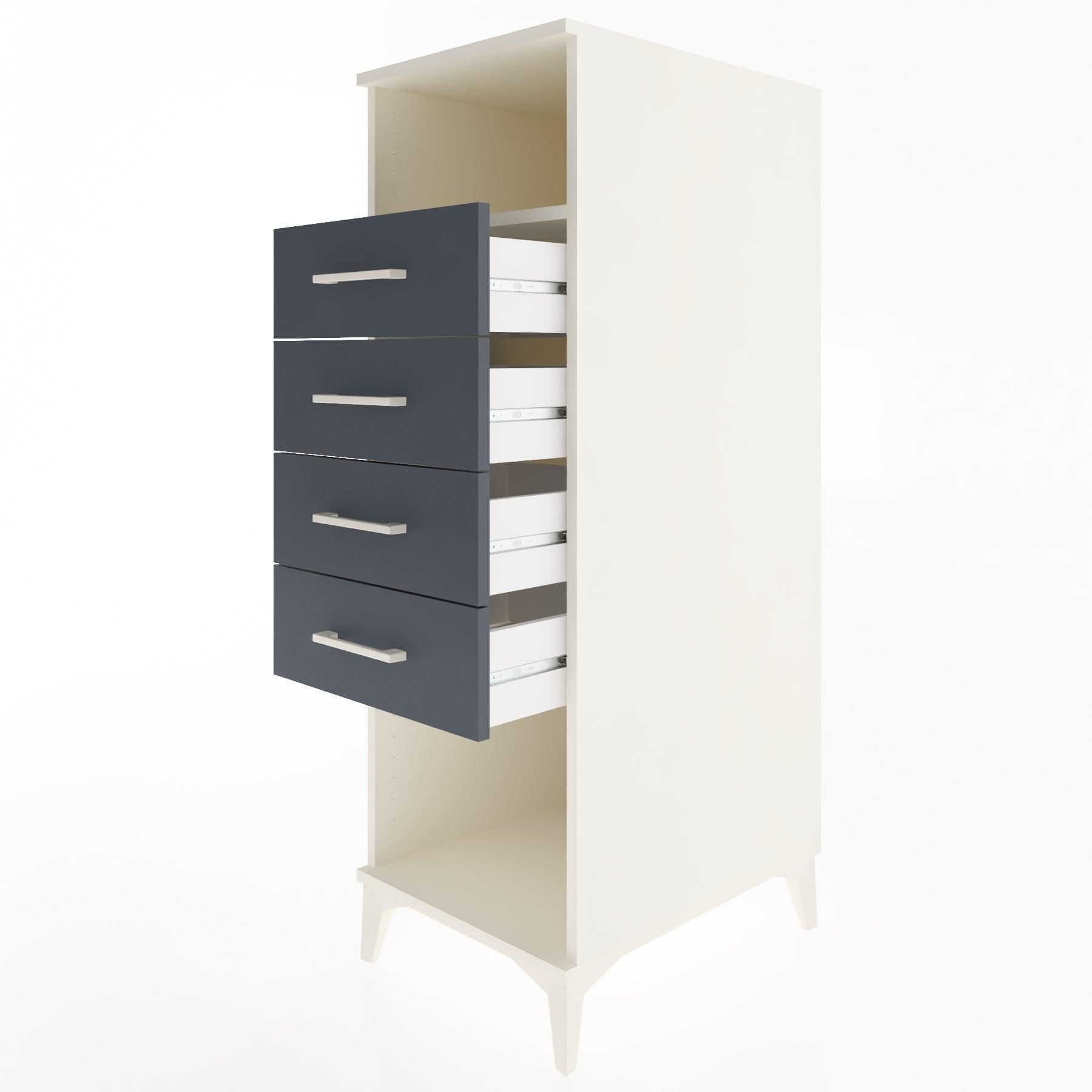Woodntry Modular Cabinet Moonstone 44x59x122 cm with Drawers and Shelves CR122-1