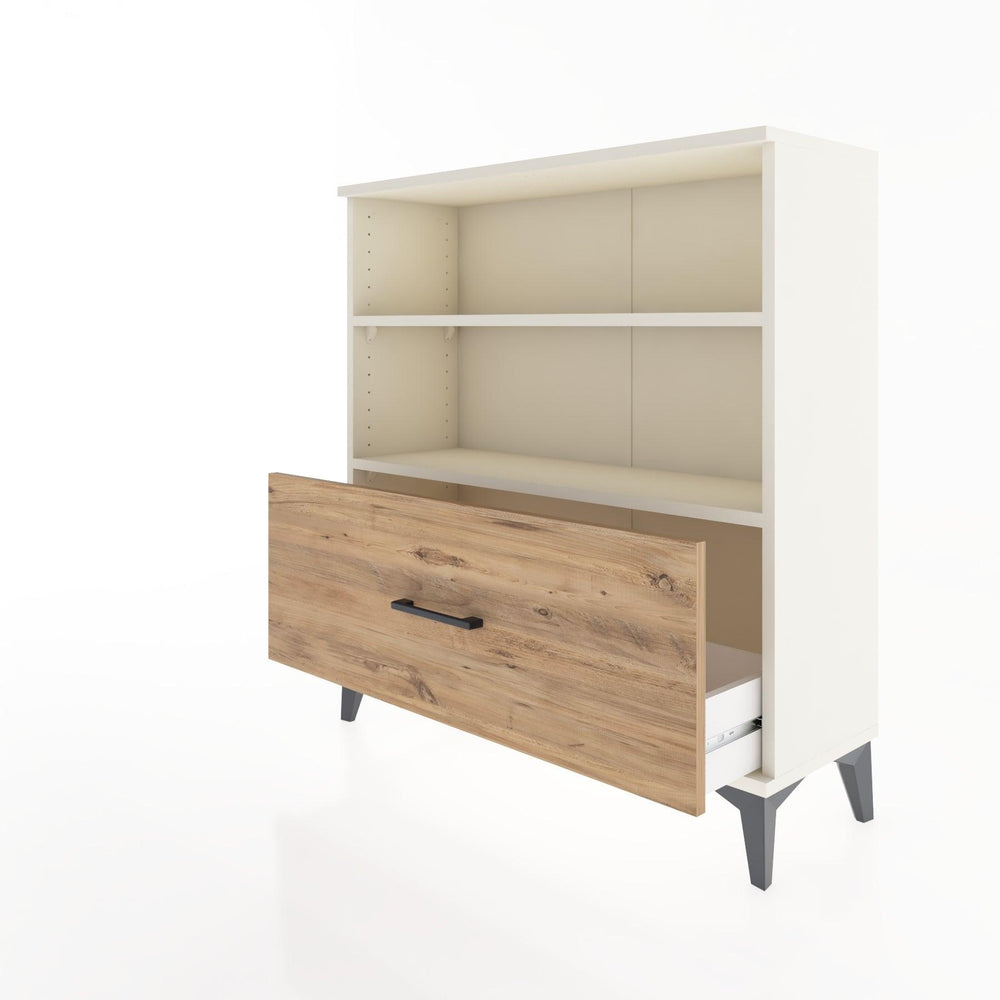 Woodntry Modüler Şifonyer Aytaşı 88x30x84 cm Çekmeceli ve Raflı CR22-1