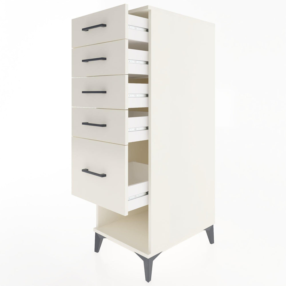 Woodntry Modular Cabinet Moonstone 44x59x122 cm with Drawers and Shelves CR22-1