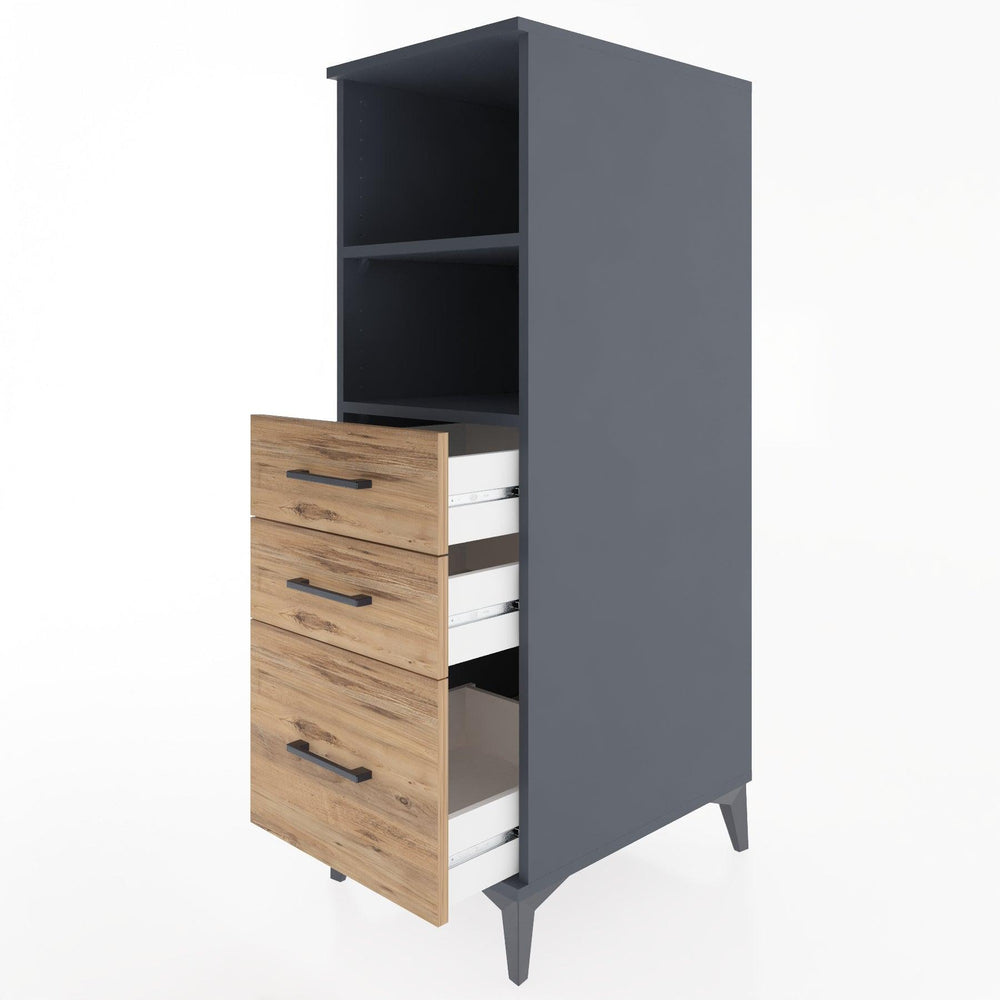 Woodntry Modular Cabinet Anthracite 44x30x122 cm Functional F72-2