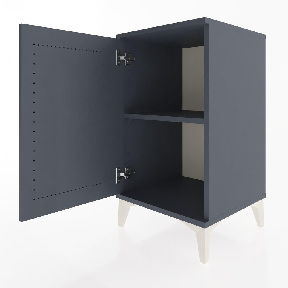 Woodntry Modular Nightstand Anthracite 44x44x68 cm with Lid K22-2