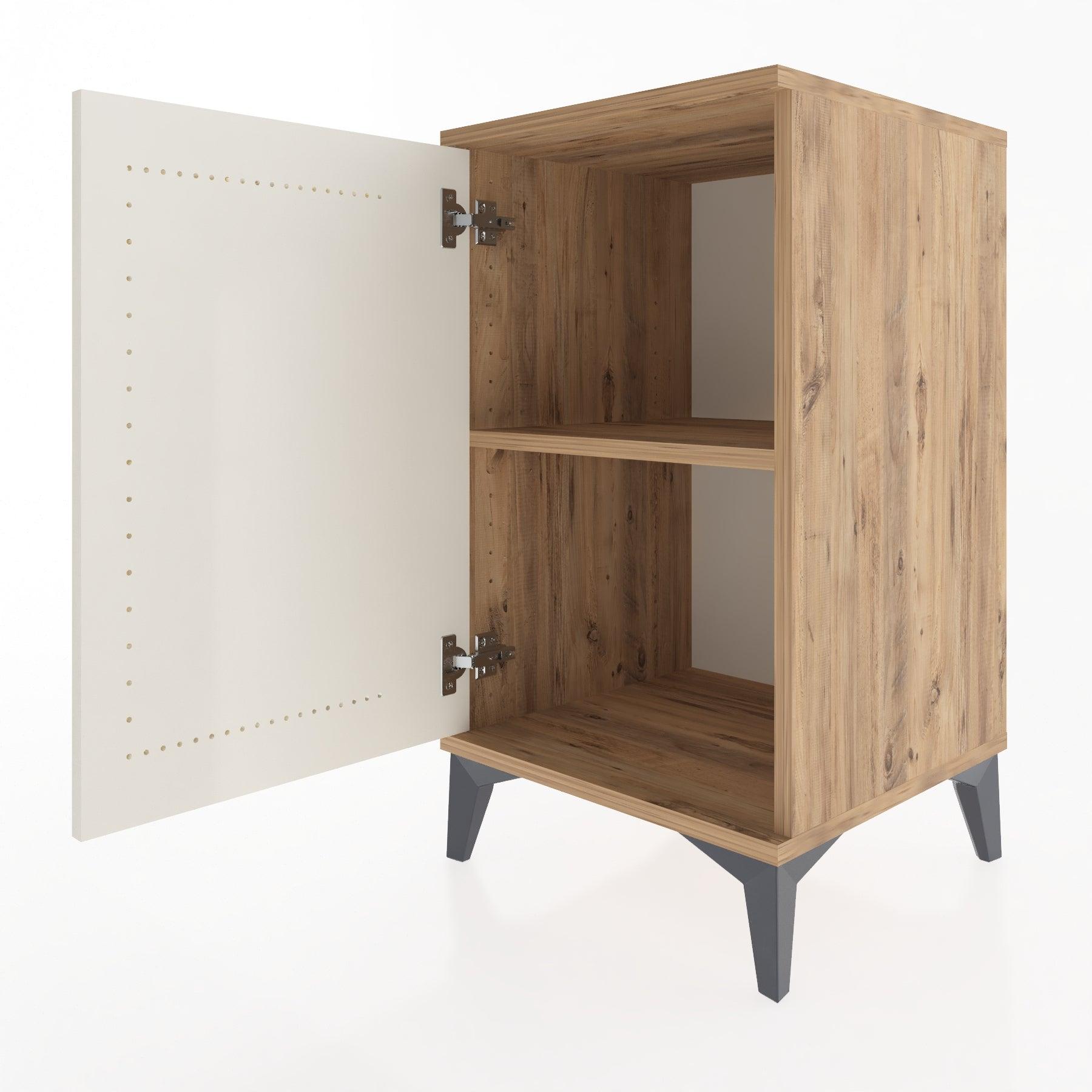 Woodntry Modular Nightstand Pine 44x44x68 cm With Cover K22-3