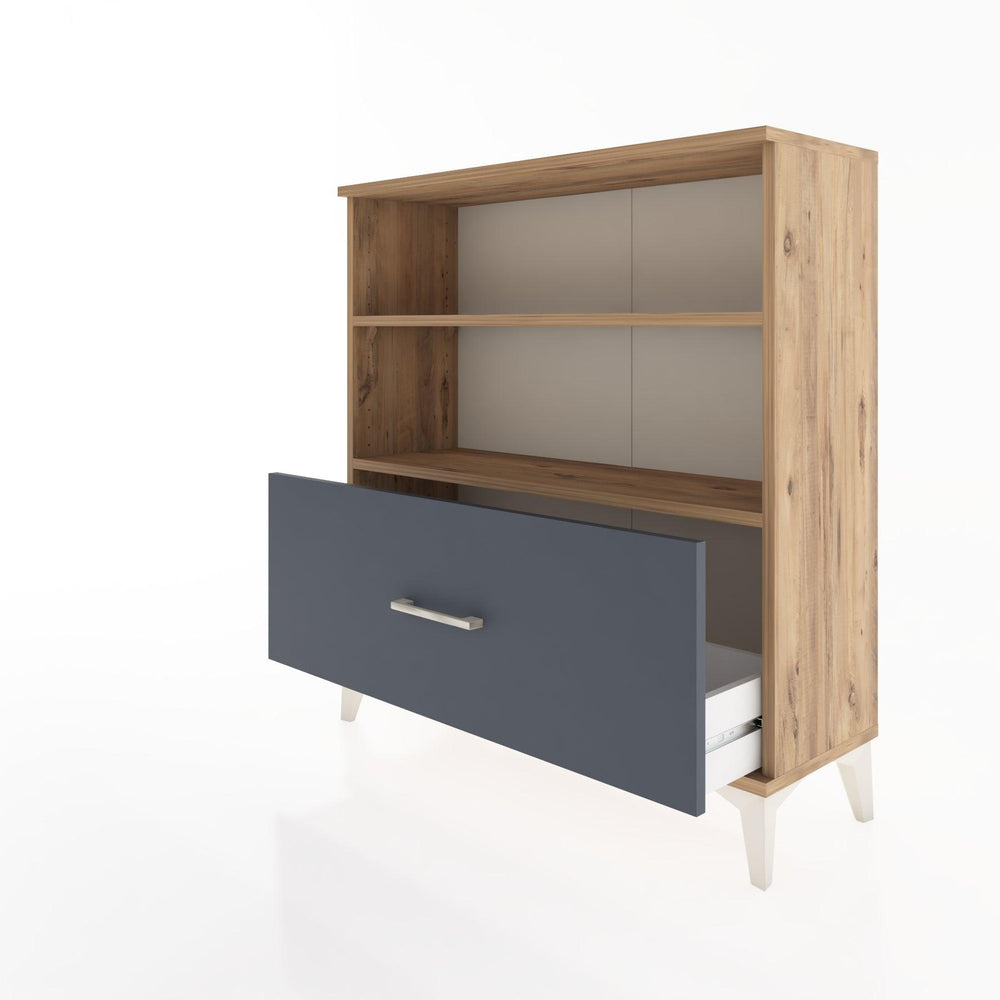 Woodntry Modüler Şifonyer Çam 88x30x84 cm Çekmeceli ve Raflı CR22-3