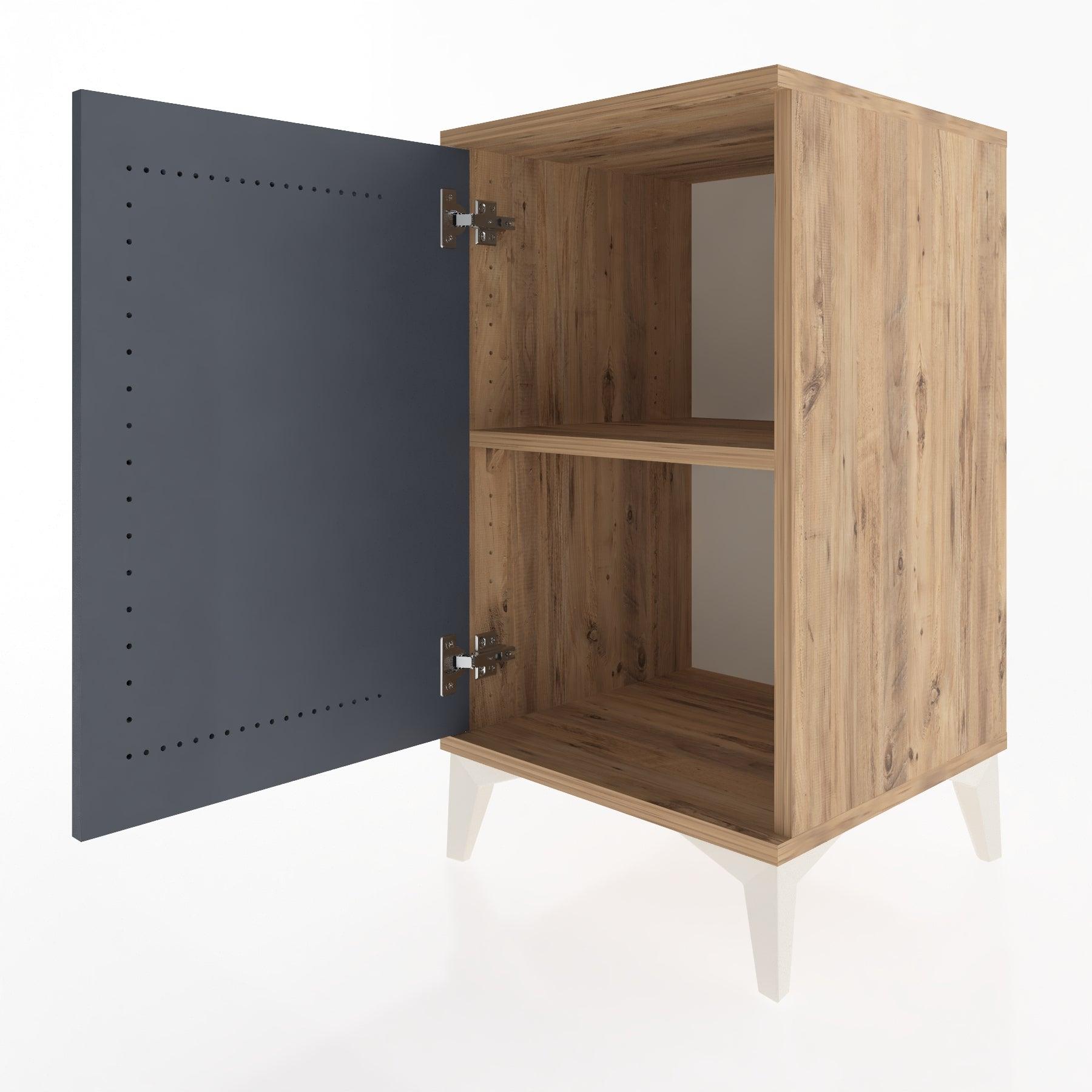 Woodntry Modular Nightstand Pine 44x44x68 cm With Cover K22-3